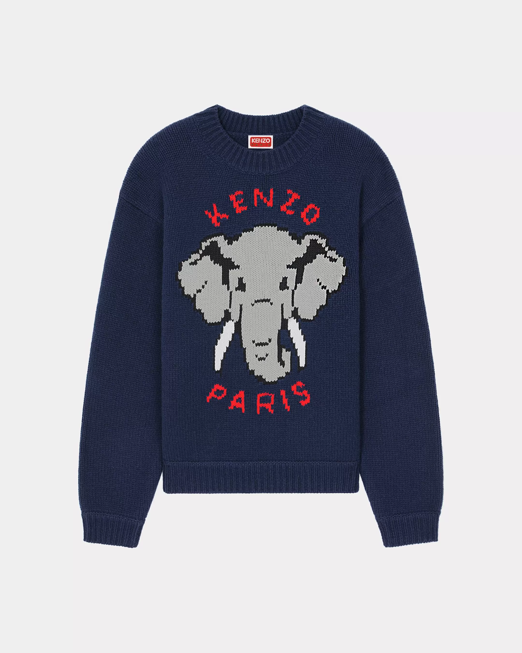 Knitwear*KENZO Elephant' wool jumper Midnight Blue