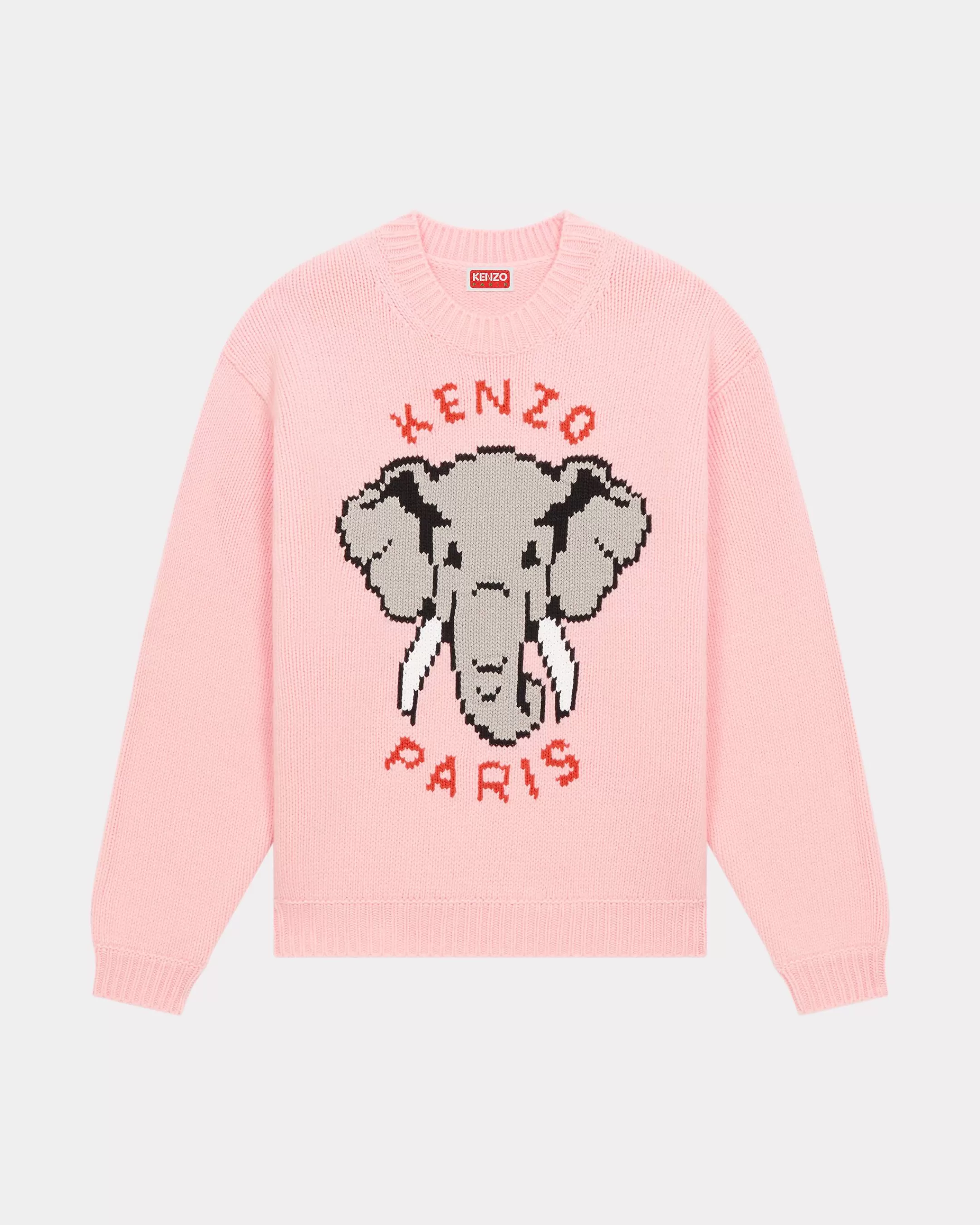 Knitwear*KENZO Elephant' wool jumper Faded Pink