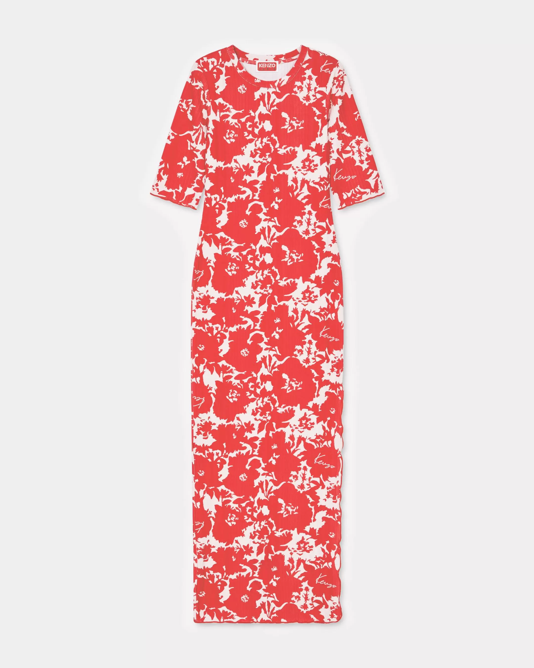 Dresses and Skirts*KENZO ' Flower Camo' long T-shirt dress Medium Red