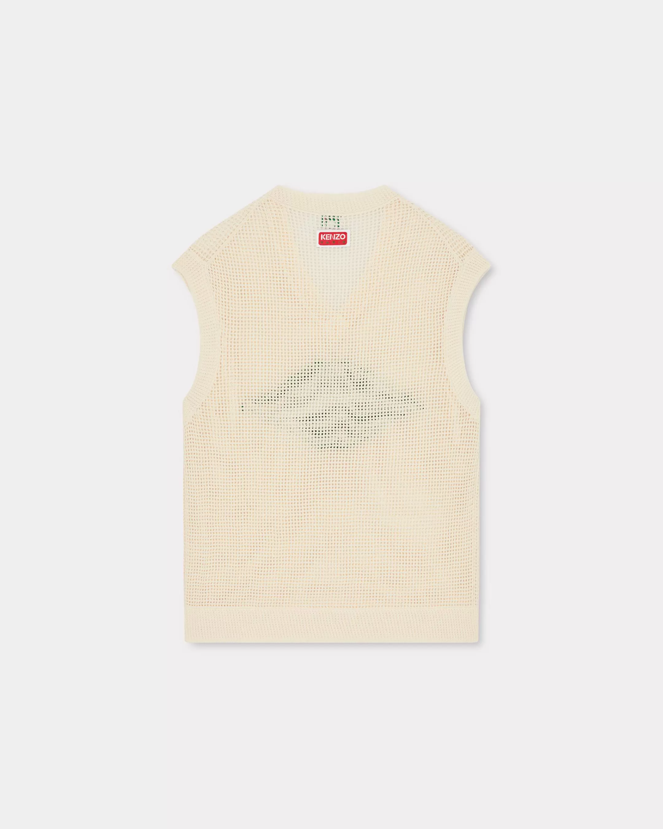 Knitwear*KENZO ' Fruit Stickers' waistcoat Off White