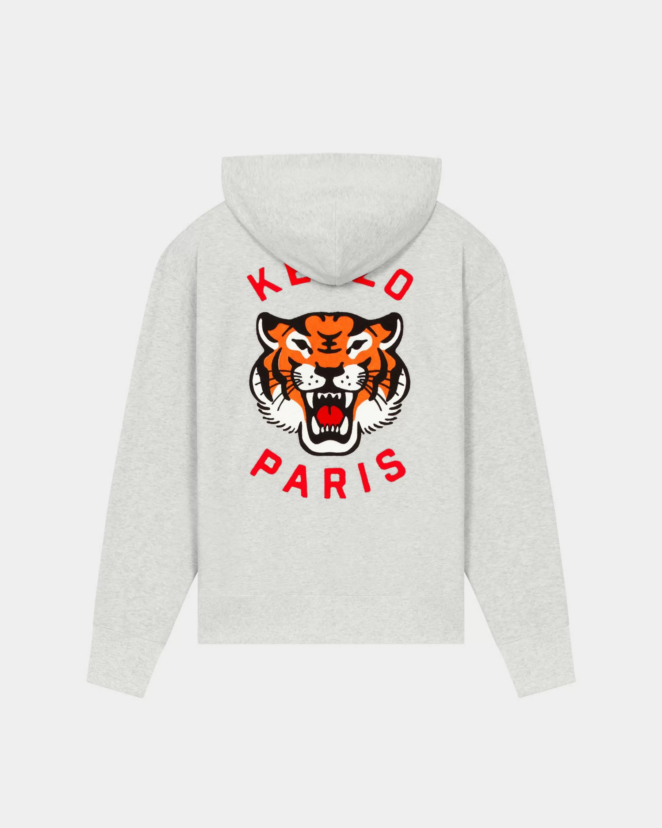 Sweatshirts and Hoodies | Sweatshirts and Hoodies*KENZO ' Lucky Tiger' hooded genderless sweatshirt Pale Grey