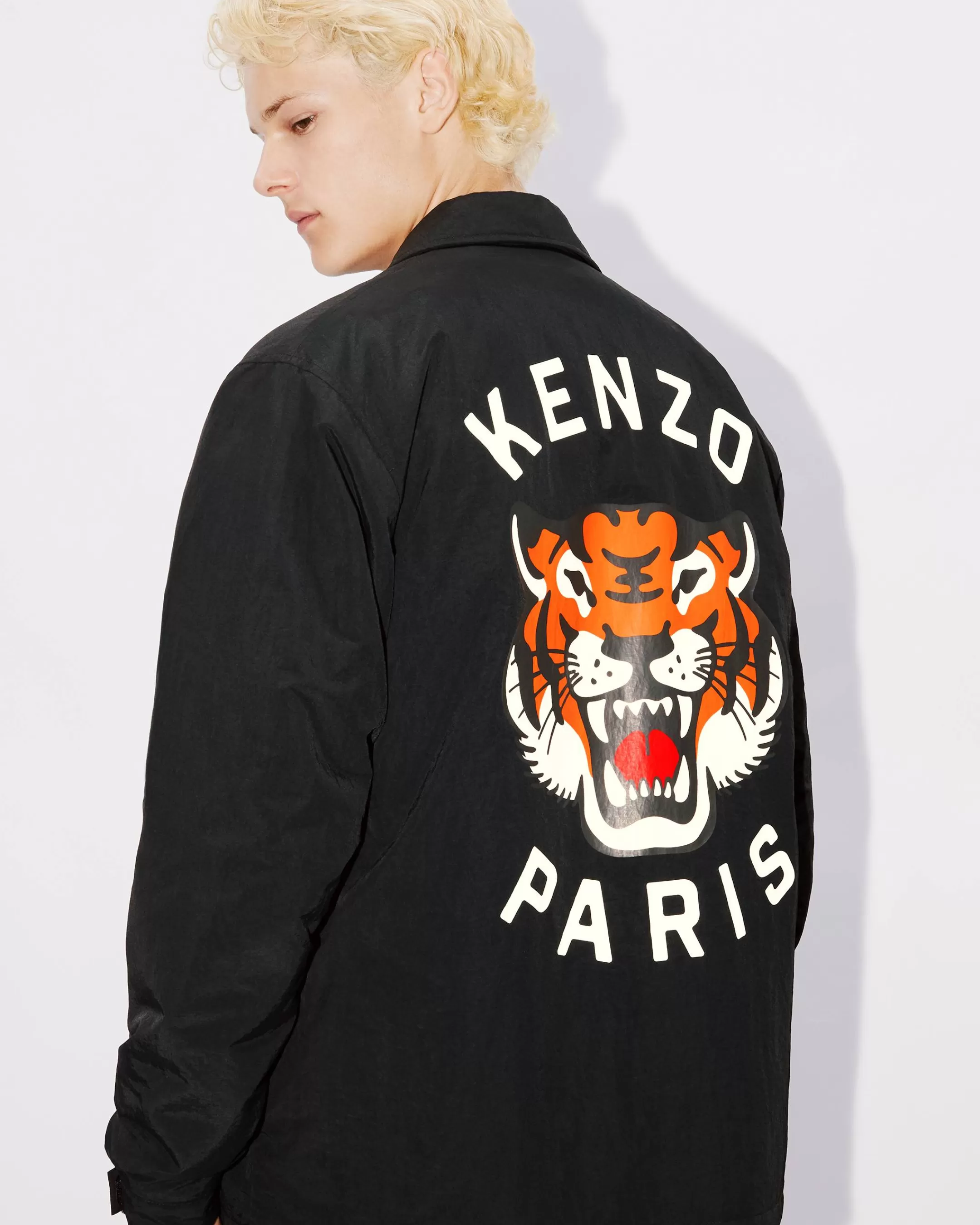 Jackets and Coats | Gifts*KENZO ' Lucky Tiger' quilted coach jacket Black