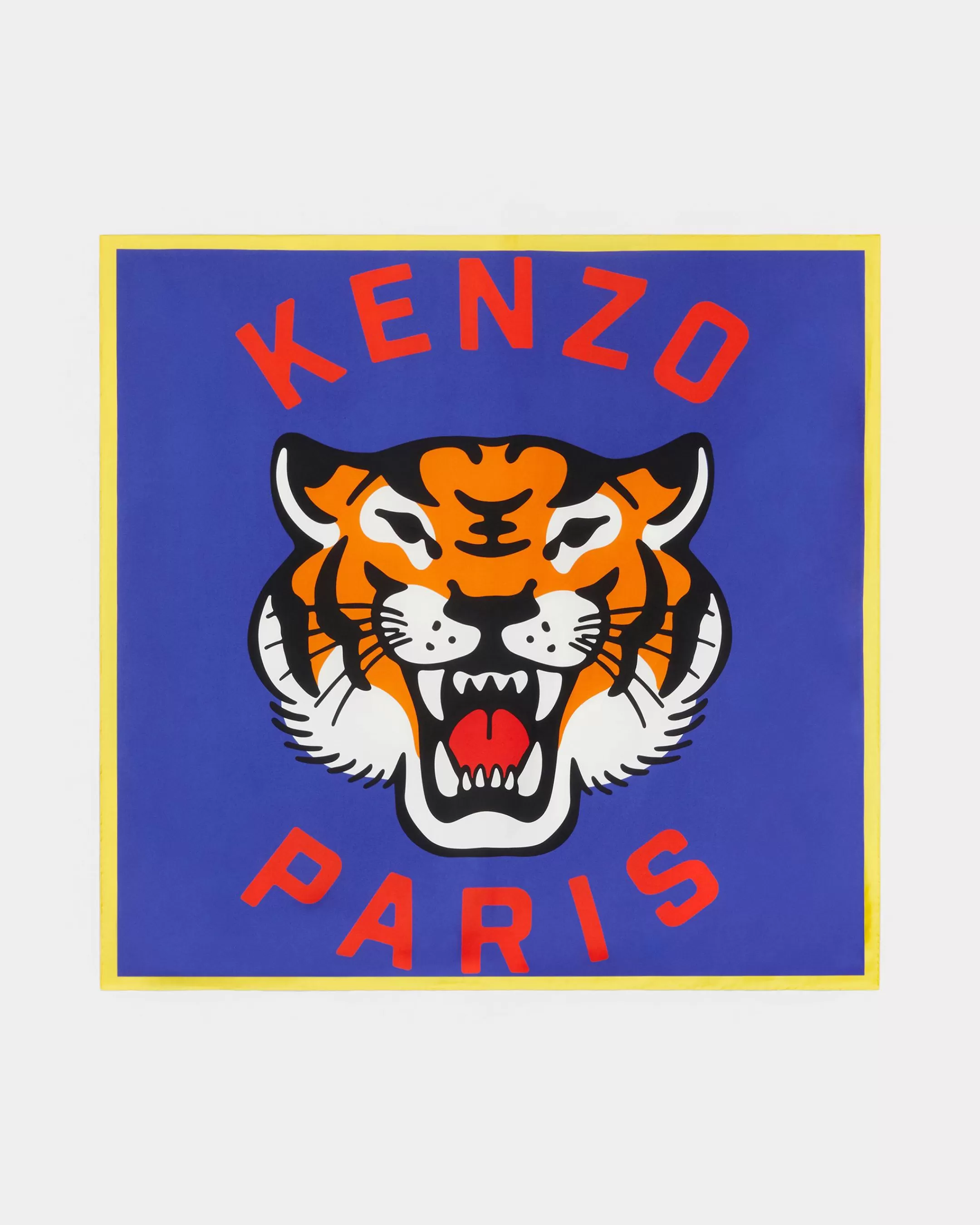 Scarves | Scarves*KENZO ' Lucky Tiger' silk square Deep Sea Blue