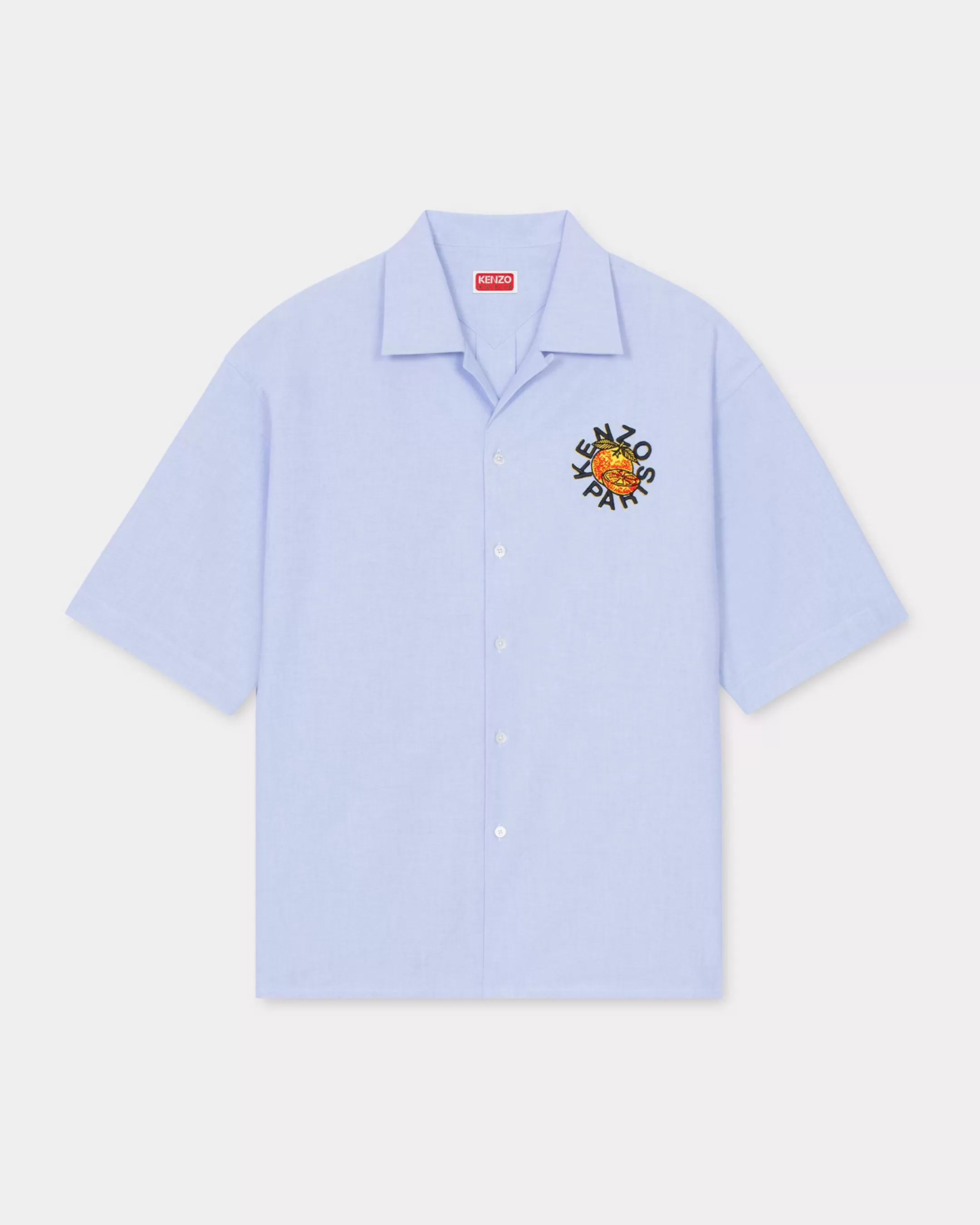 Shirts*KENZO ' Orange' hawaiian shirt Sky Blue