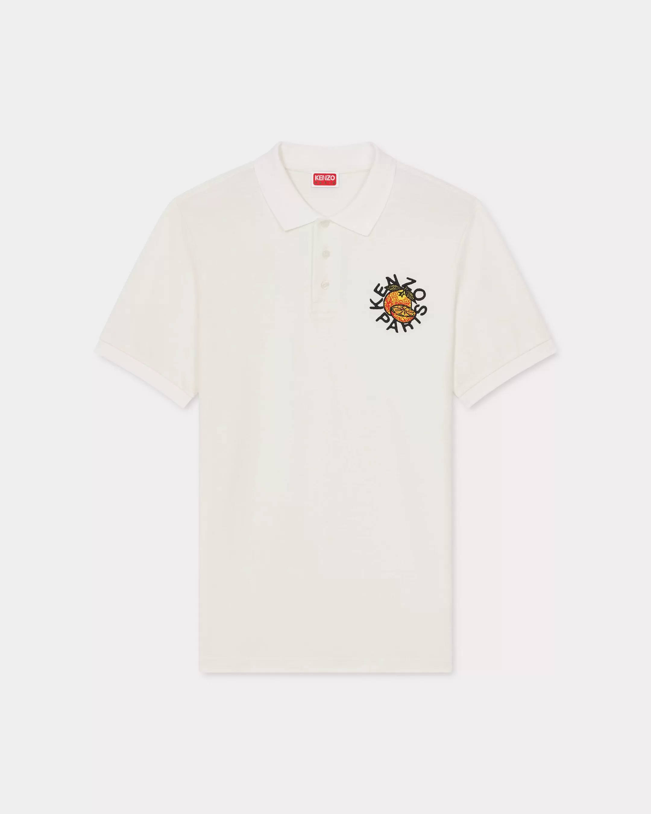 T-shirts and Polos*KENZO ' Orange' slim polo Off White