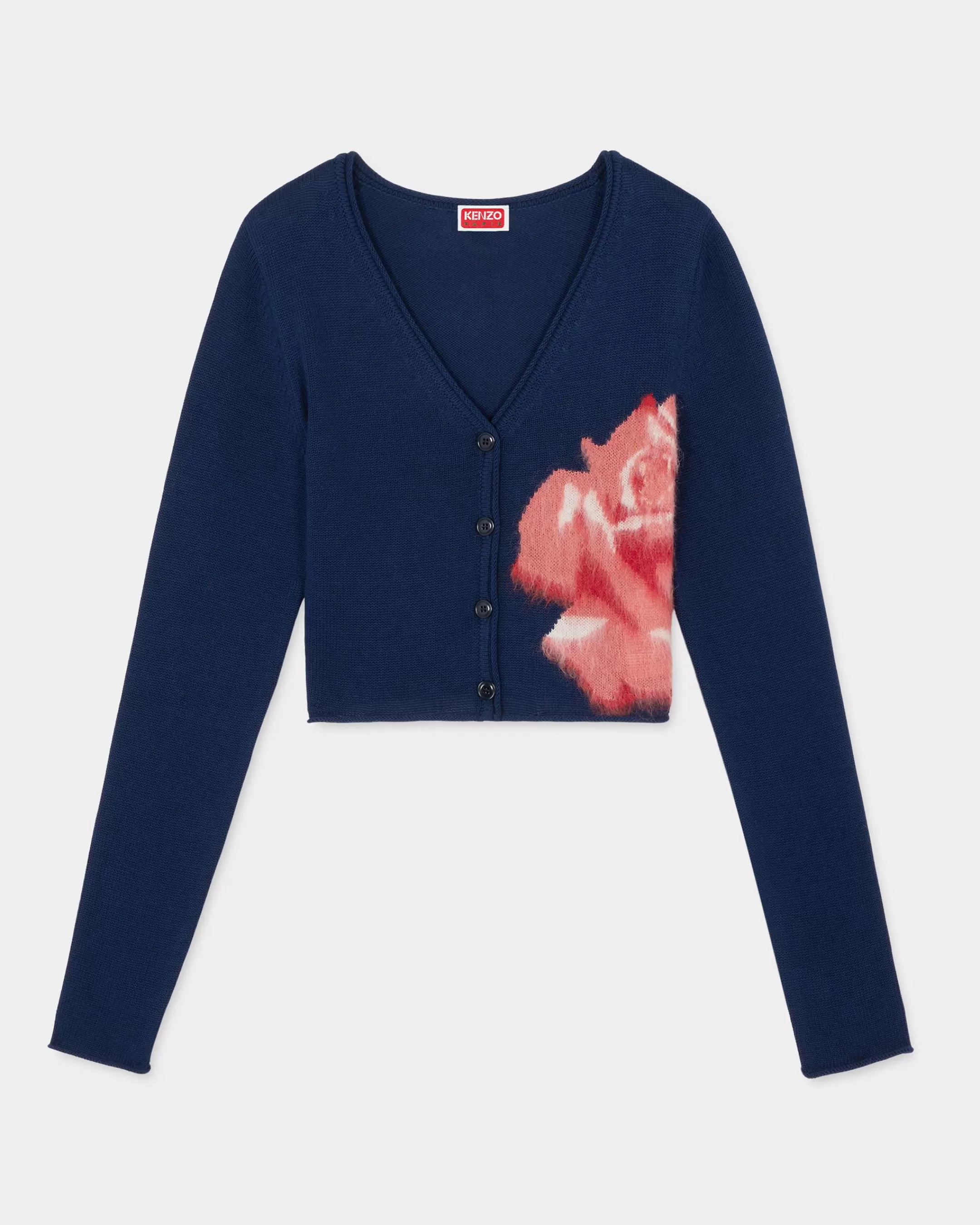 Knitwear*KENZO ' Rose' cardigan Midnight Blue