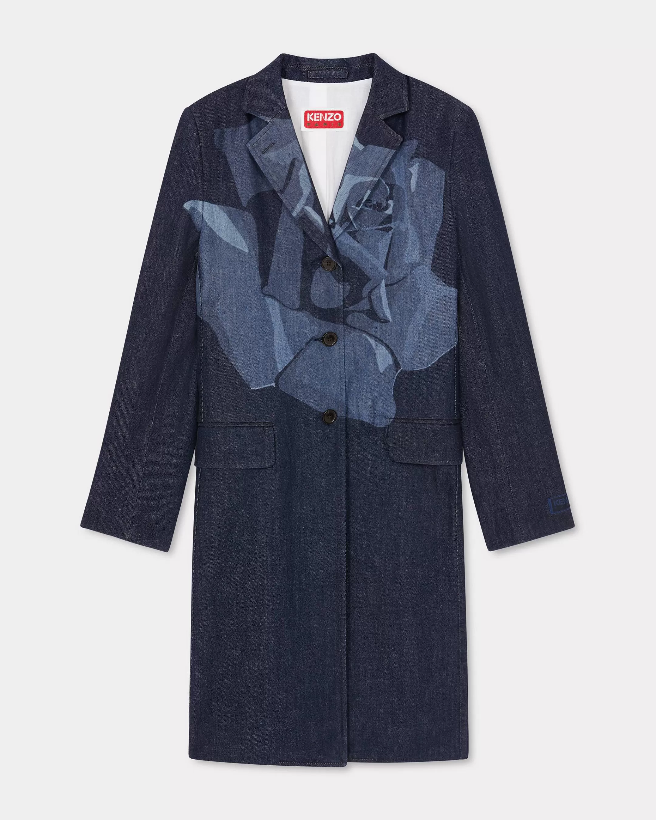 Jackets and Coats | Campaign Looks*KENZO ' Rose' denim coat Rinse Blue Denim