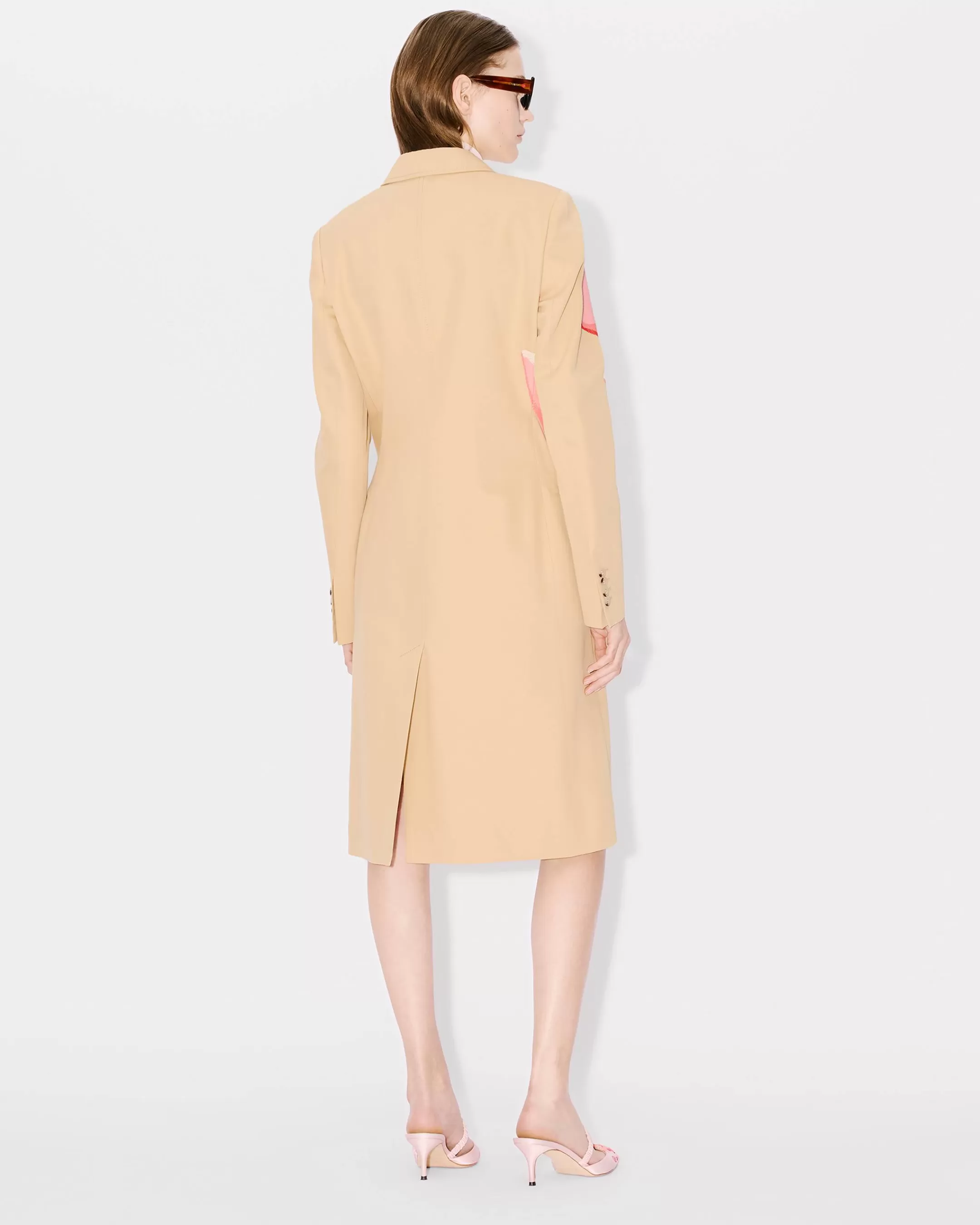 Tailoring | Jackets and Coats*KENZO ' Rose' embroidered coat Camel