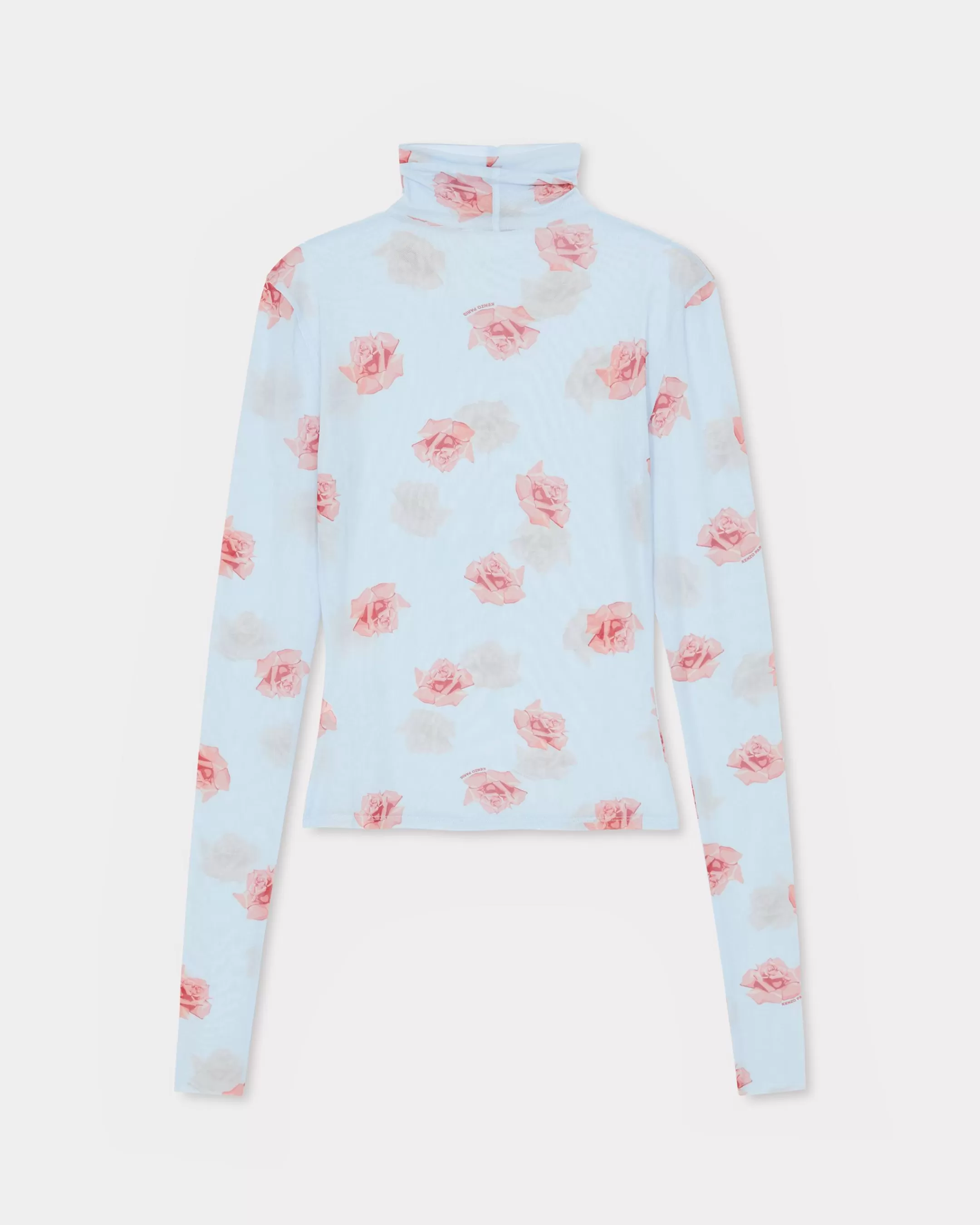 Tailoring | Shirts and Tops*KENZO ' Rose' turtleneck top Light Blue