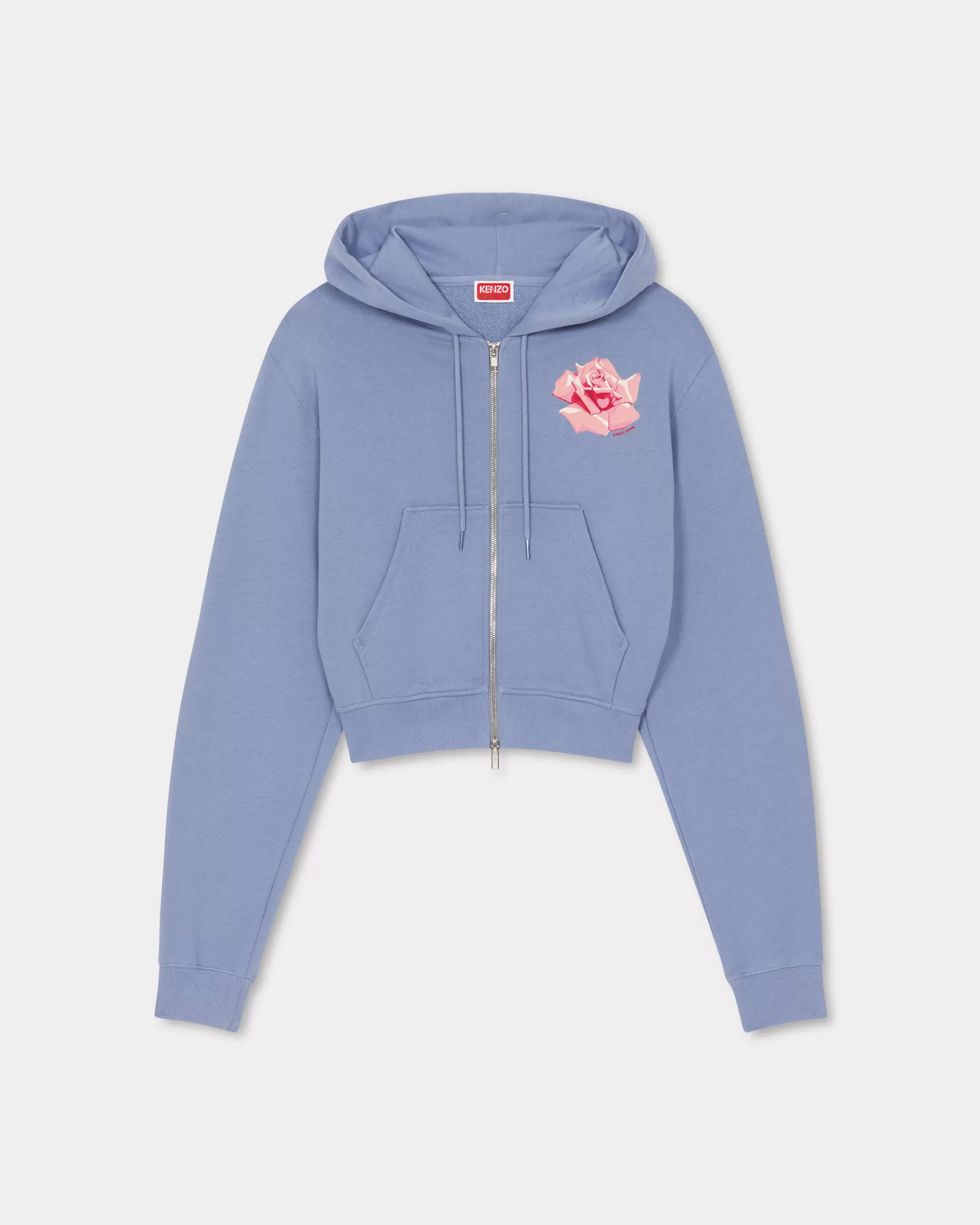 Sweatshirts and Hoodies*KENZO ' Rose' zip up hoodie Blue