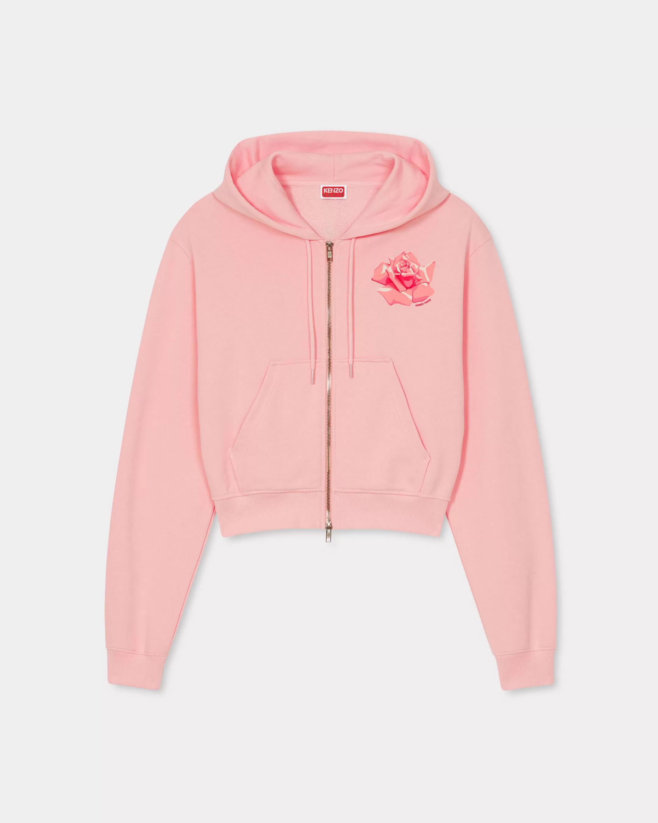 Sweatshirts and Hoodies*KENZO ' Rose' zip up hoodie Faded Pink