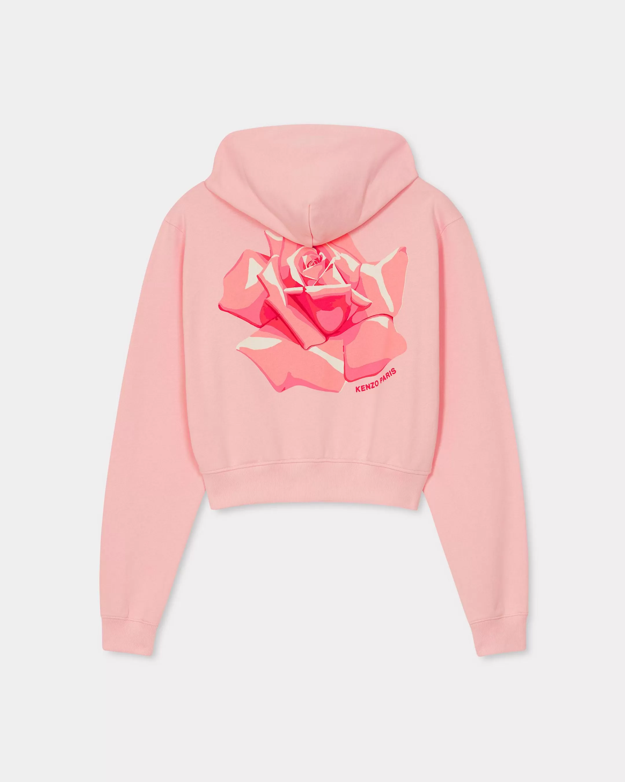 Sweatshirts and Hoodies*KENZO ' Rose' zip up hoodie Faded Pink