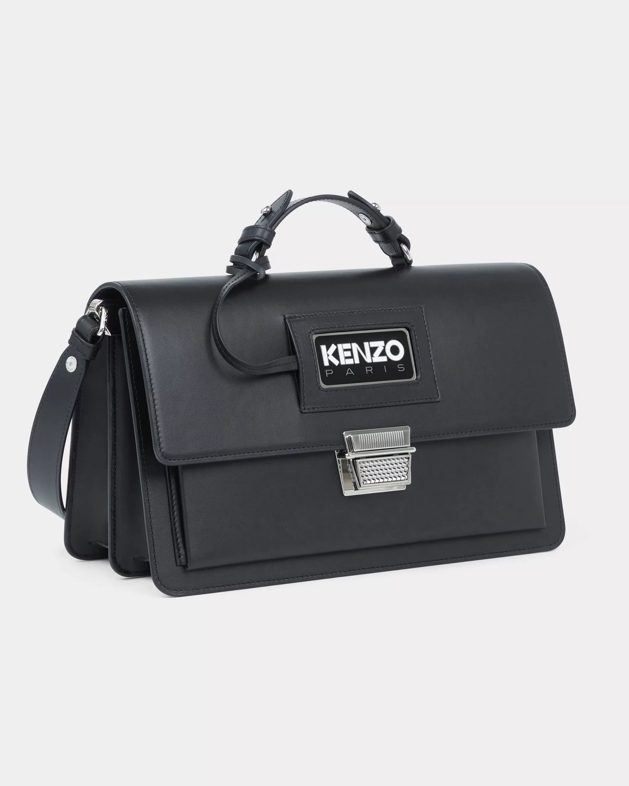 BAGS | Women's Bags*KENZO ' Rue Vivienne' large leather bag with strap Black