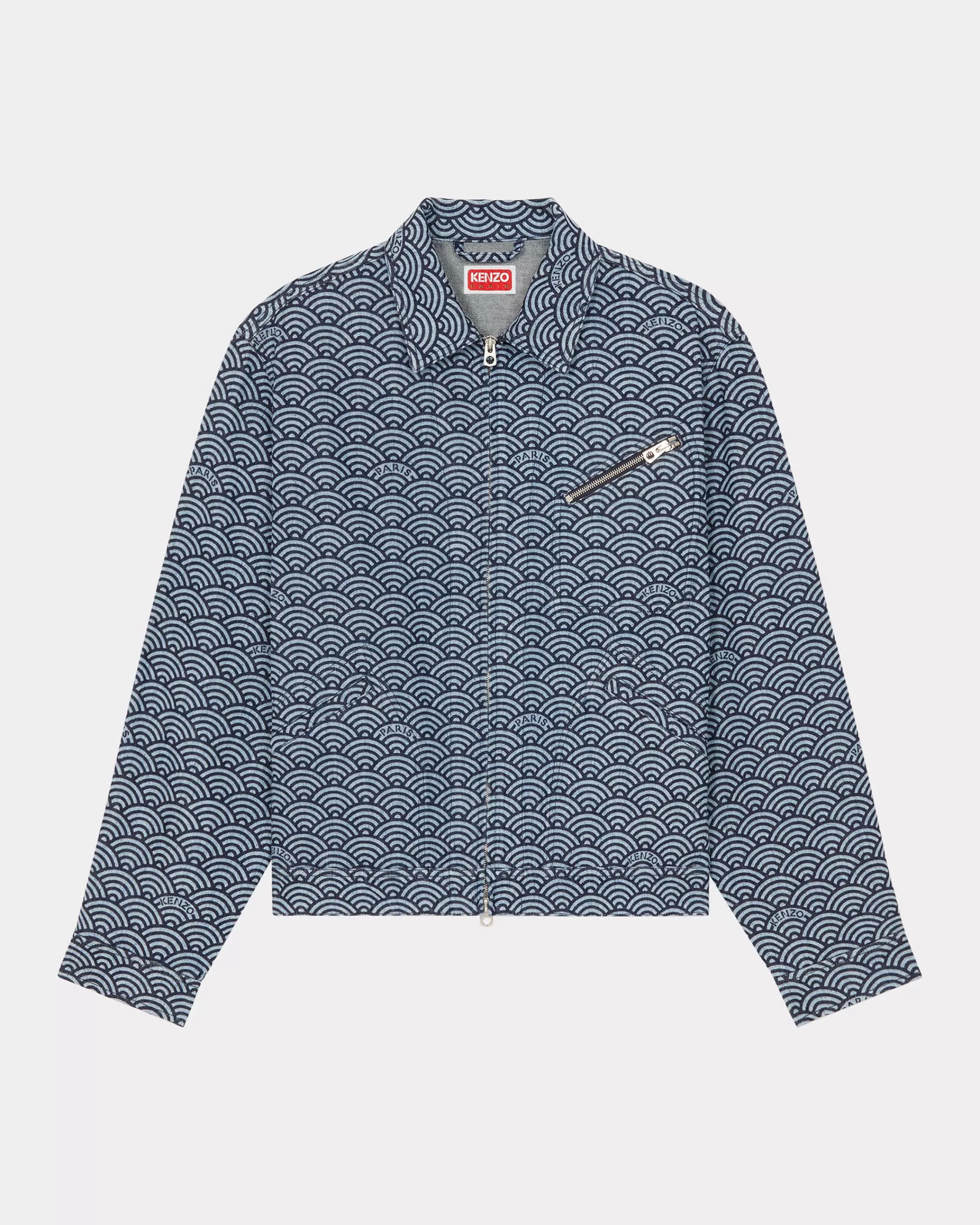 Jackets and Coats | Gifts*KENZO ' Seigaiha' denim jacket Rinse Blue Denim