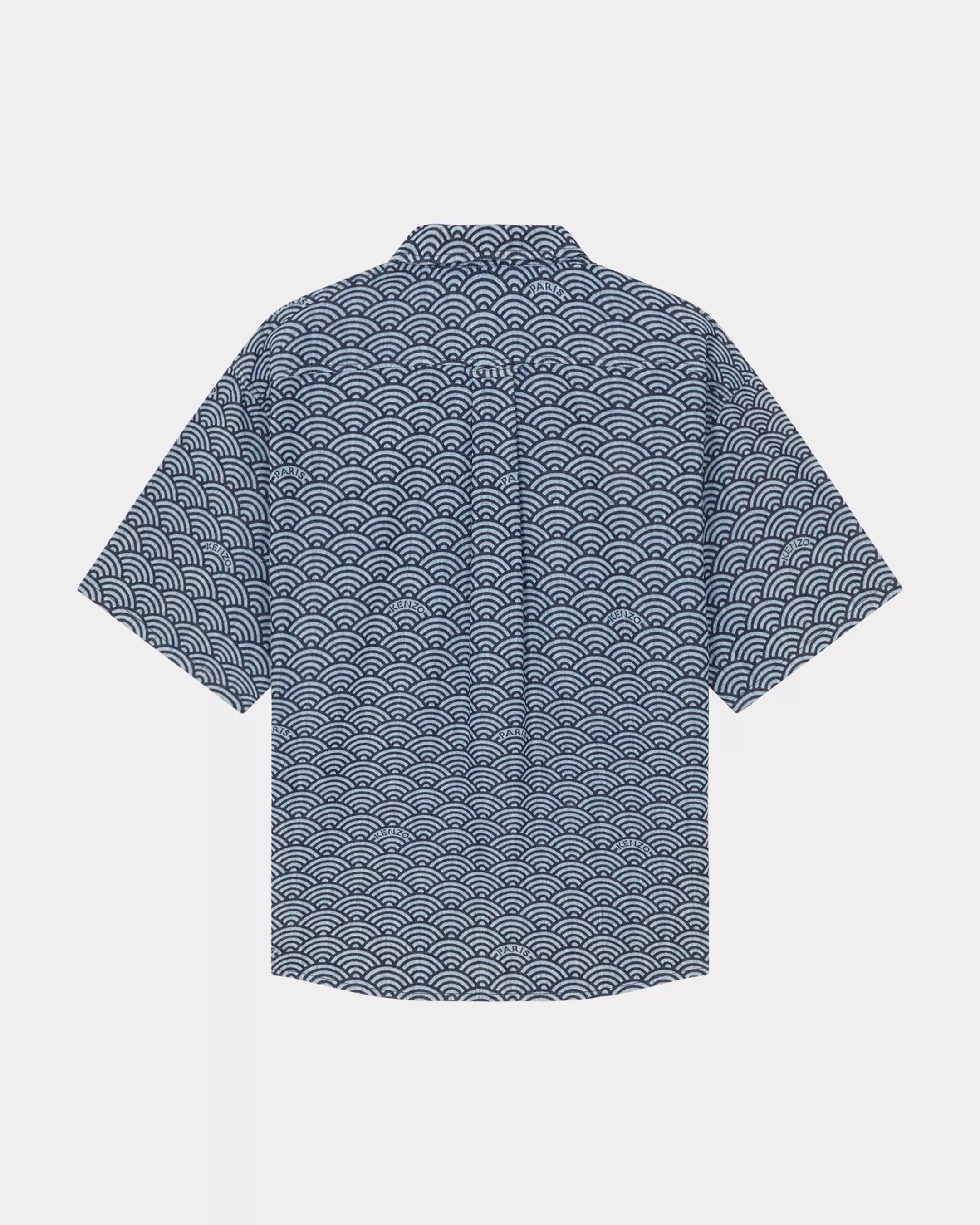 Denim | Shirts*KENZO ' Seigaiha' denim shirt Rinse Blue Denim