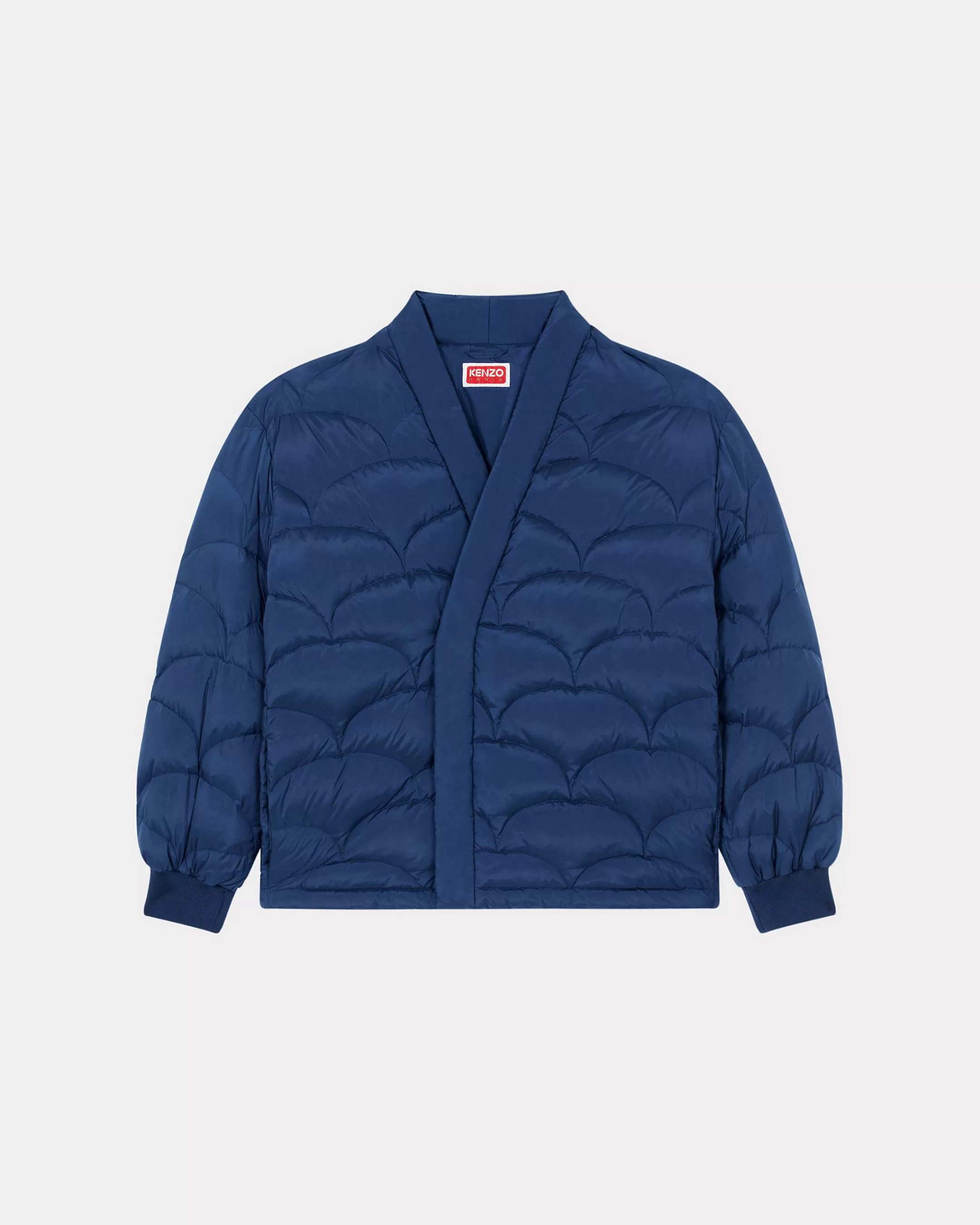 Jackets and Coats*KENZO ' Seigaiha' kimono padded coat Midnight Blue