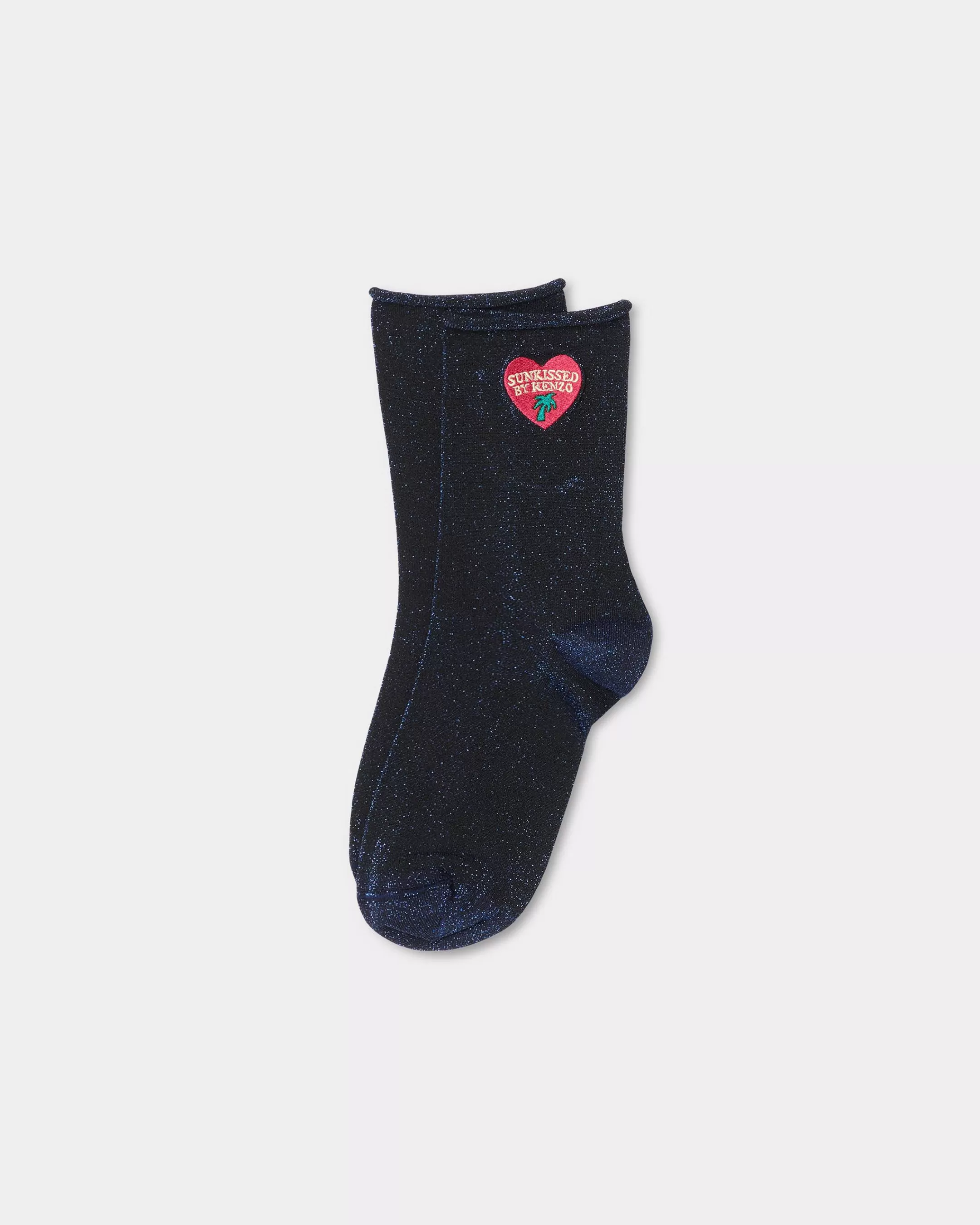 Socks | Socks*KENZO ' Stamp' cotton and metallic fibre socks Electric Blue