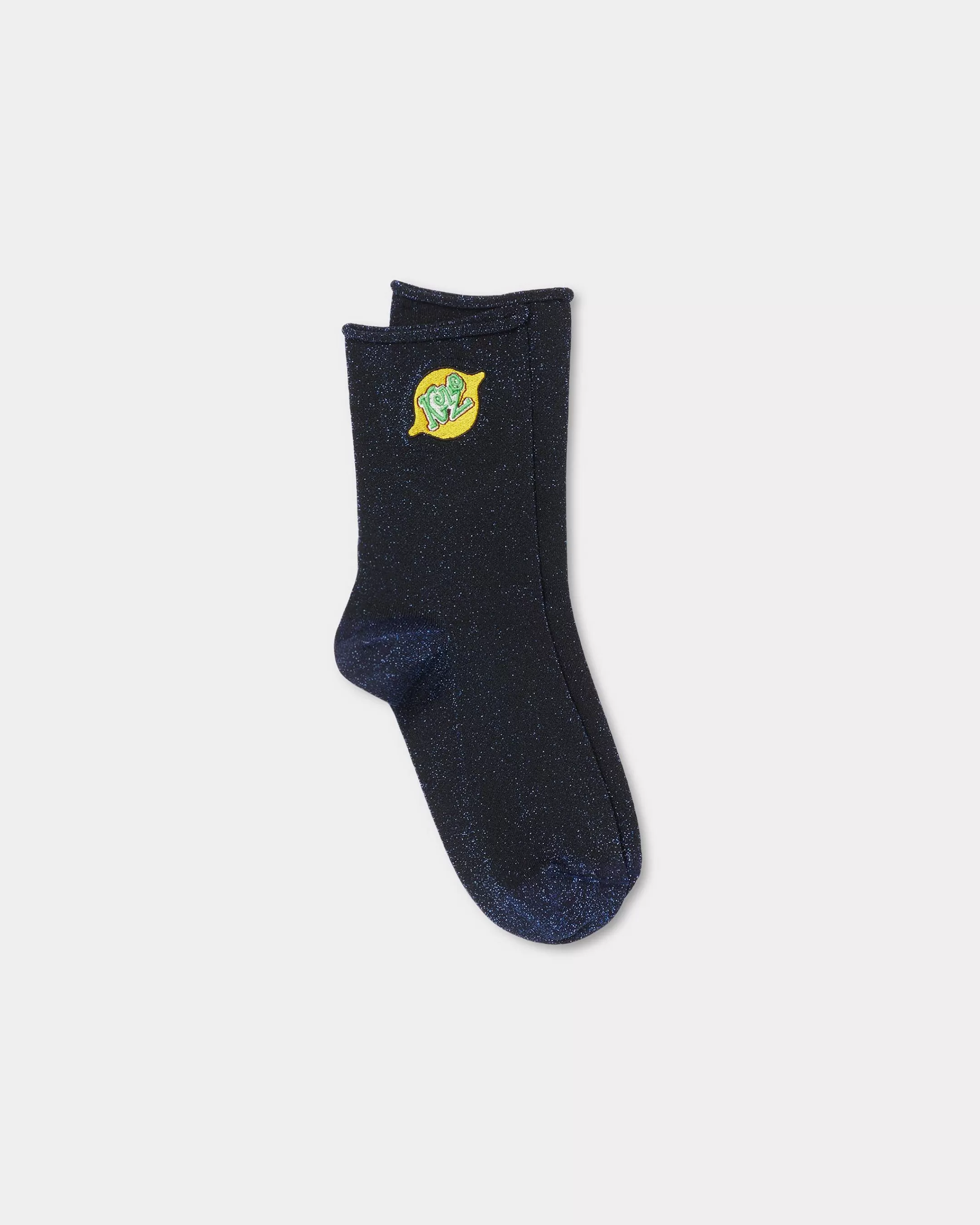 Socks | Socks*KENZO ' Stamp' cotton and metallic fibre socks Electric Blue