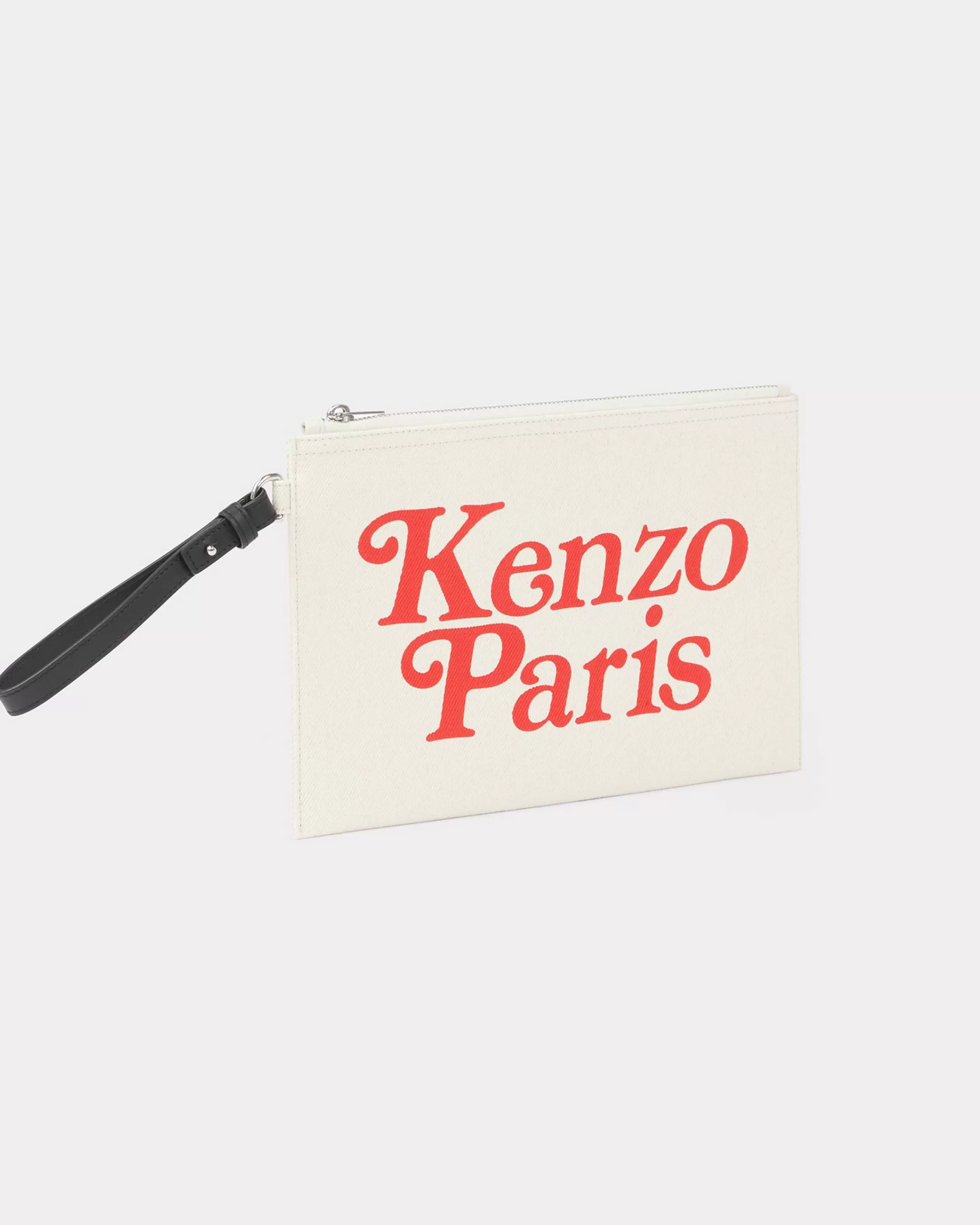 Small Leathergoods | Small Leathergoods*KENZO ' Utility' large canvas pouch Ecru