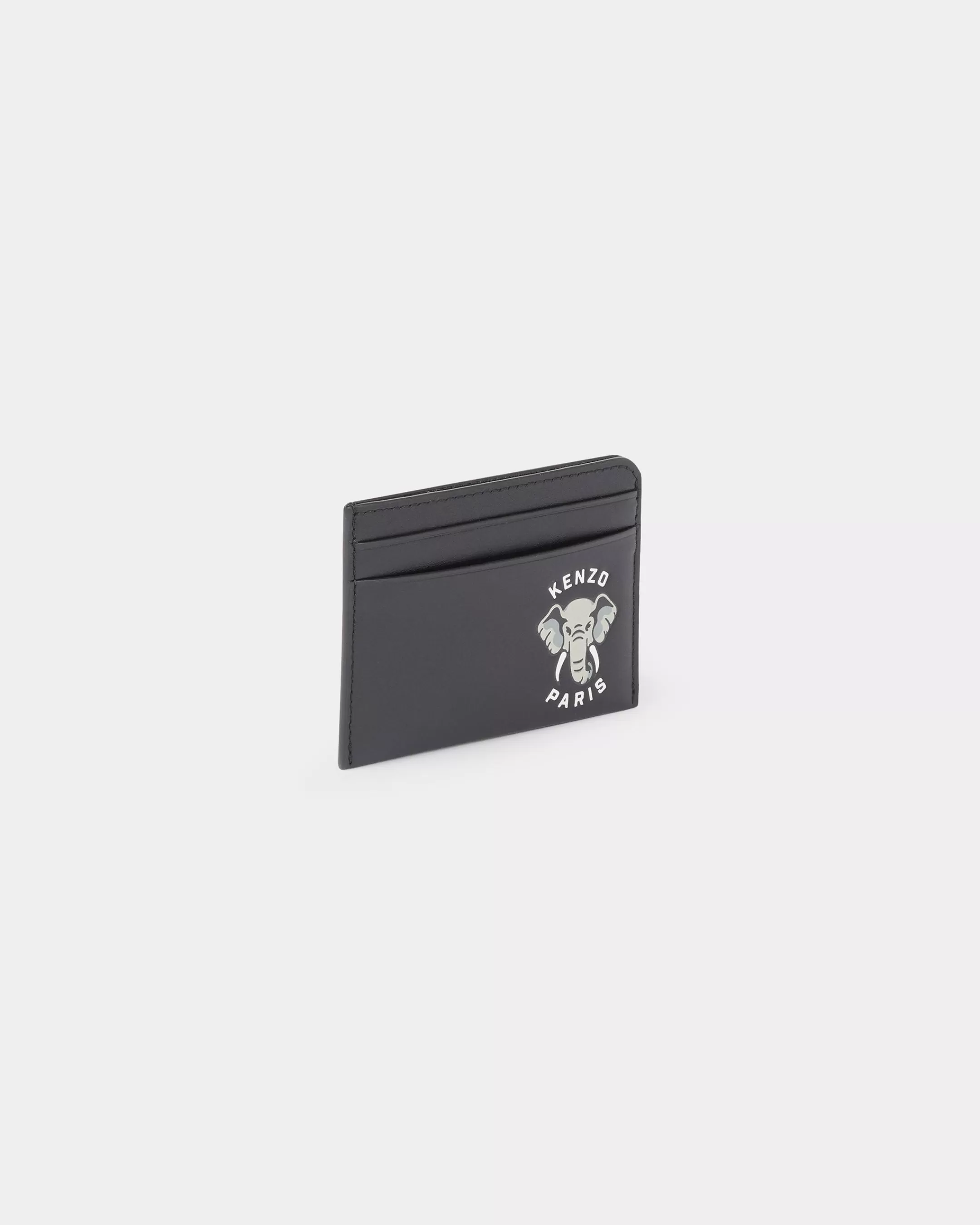 Small Leathergoods | Small Leathergoods*KENZO ' Varsity' leather card holder Black