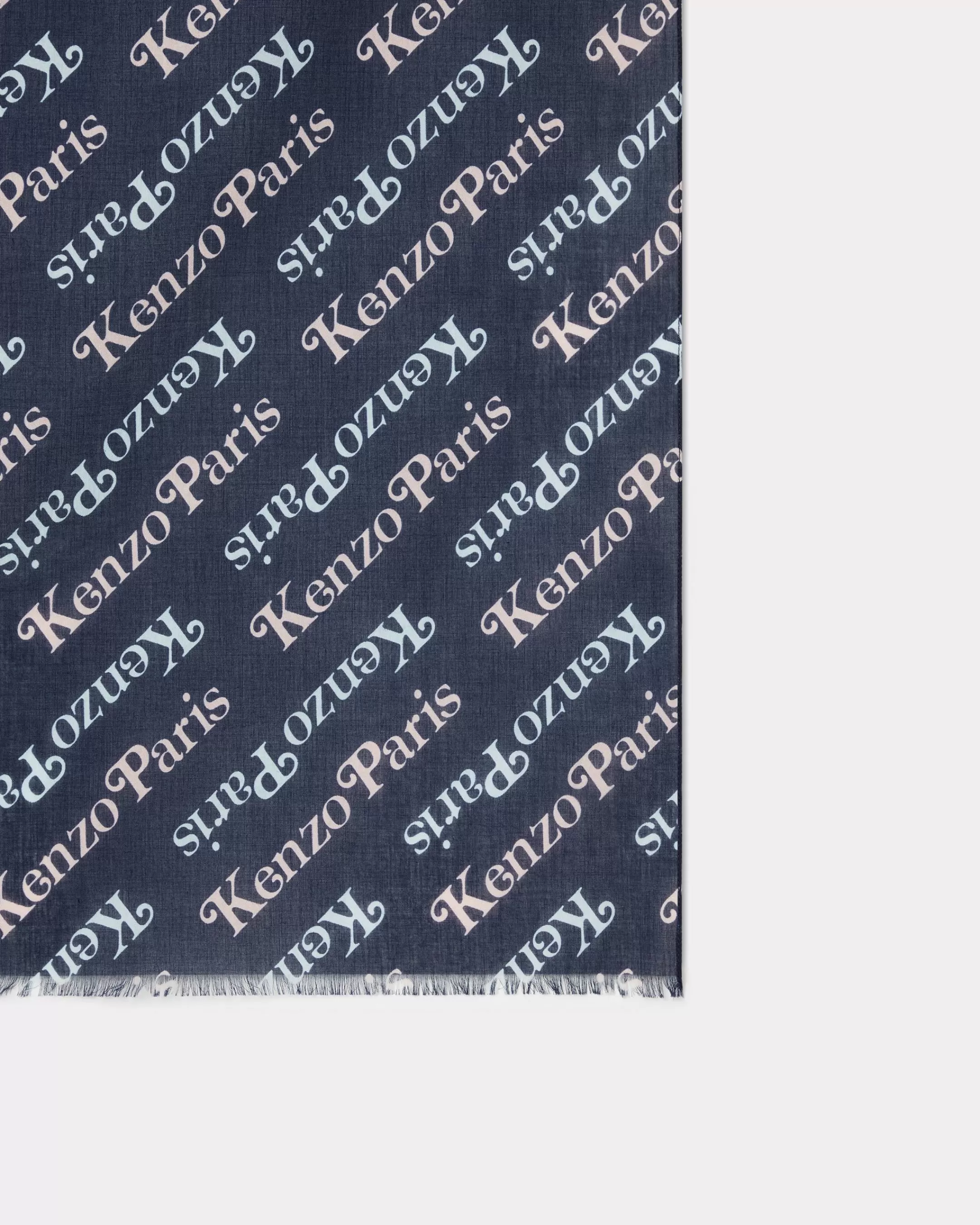 Scarves | Scarves*KENZO 'GRAM' cotton scarf Midnight Blue