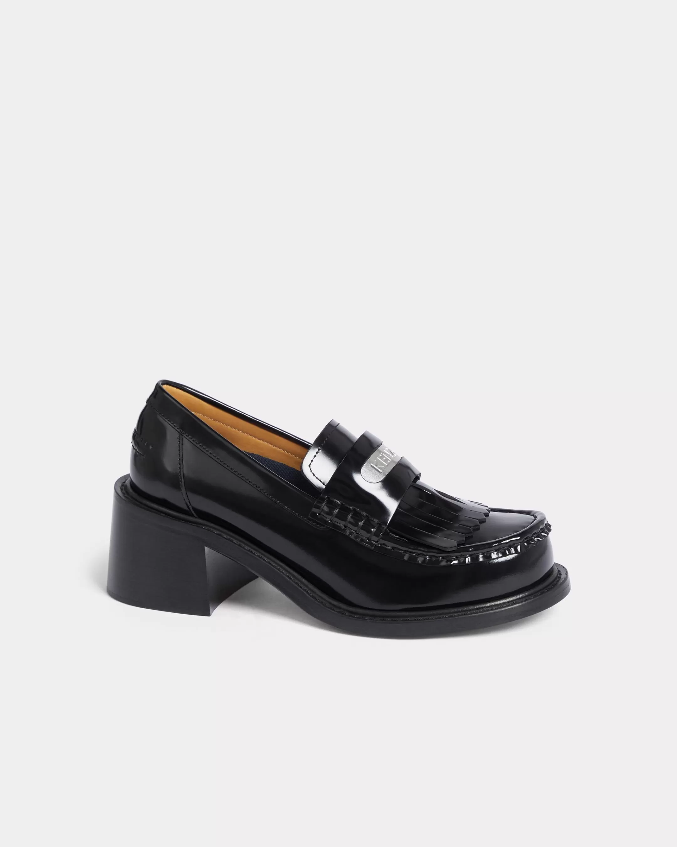 Derbies and Loafers | Derbies and Loafers*KENZO SMILE heeled leather loafers Black