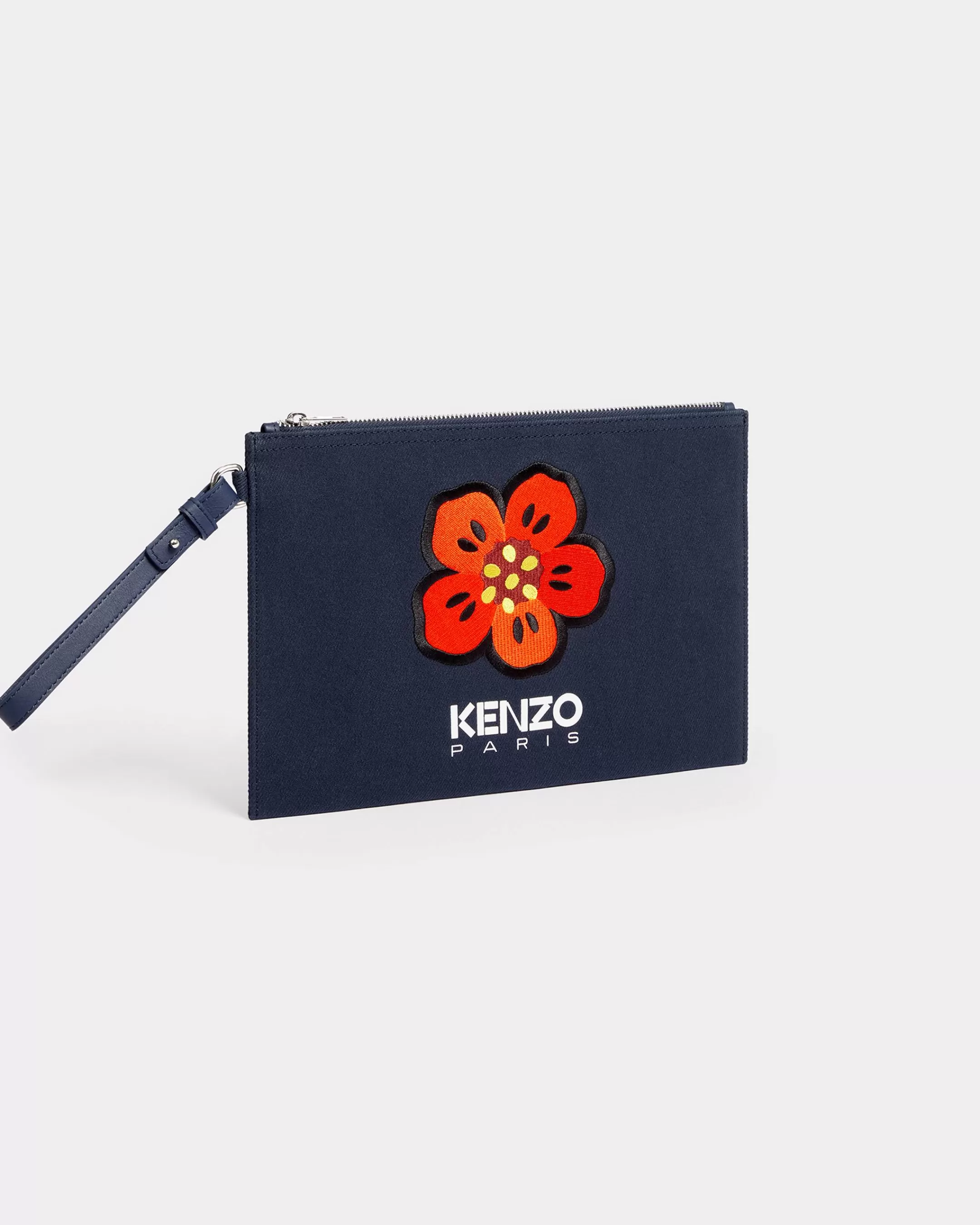 Boke Flower | Small Leathergoods*KENZO Large 'Boke Flower' purse Navy Blue