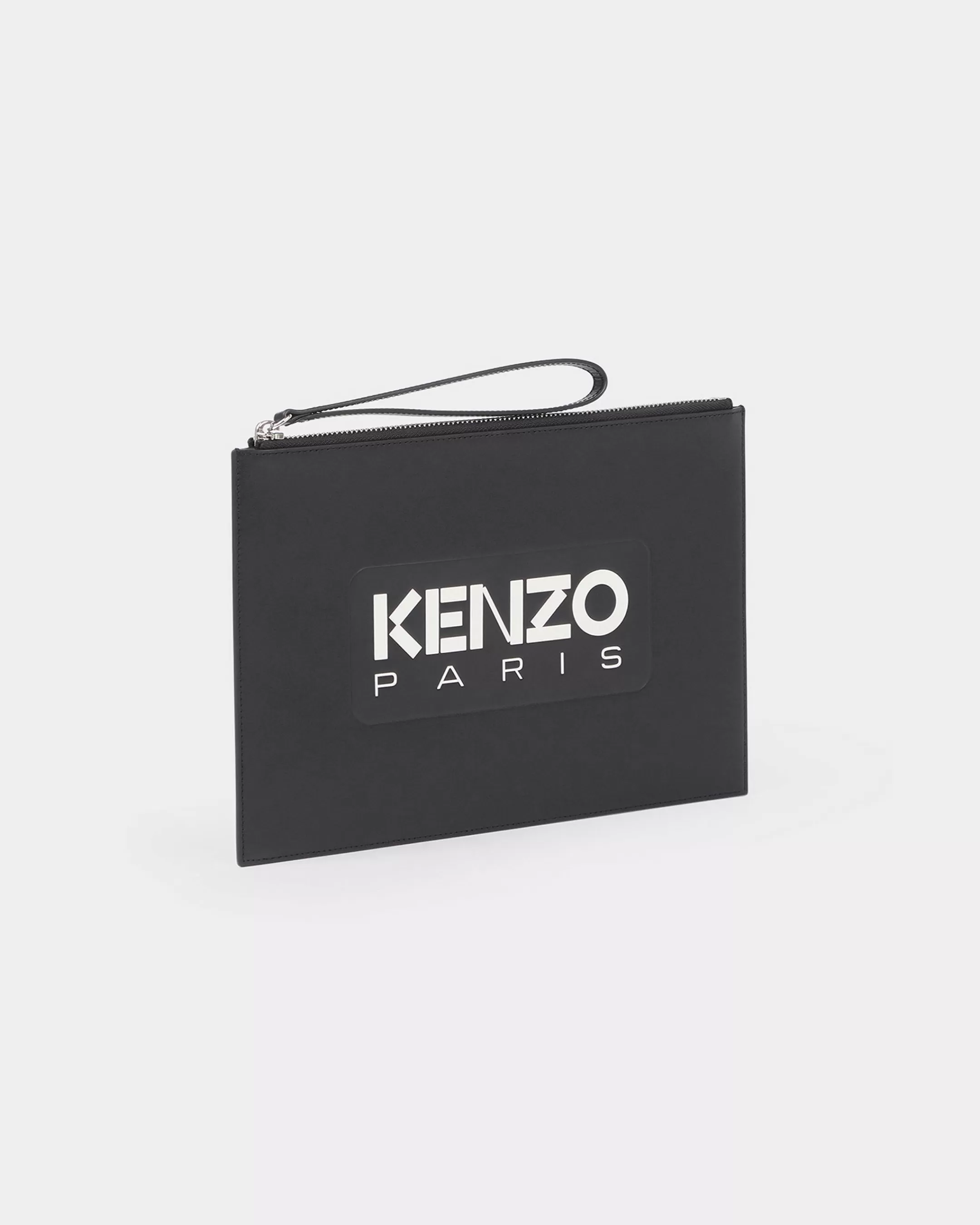 Small Leathergoods | Small Leathergoods*KENZO Large ' Emboss' leather pouch Black