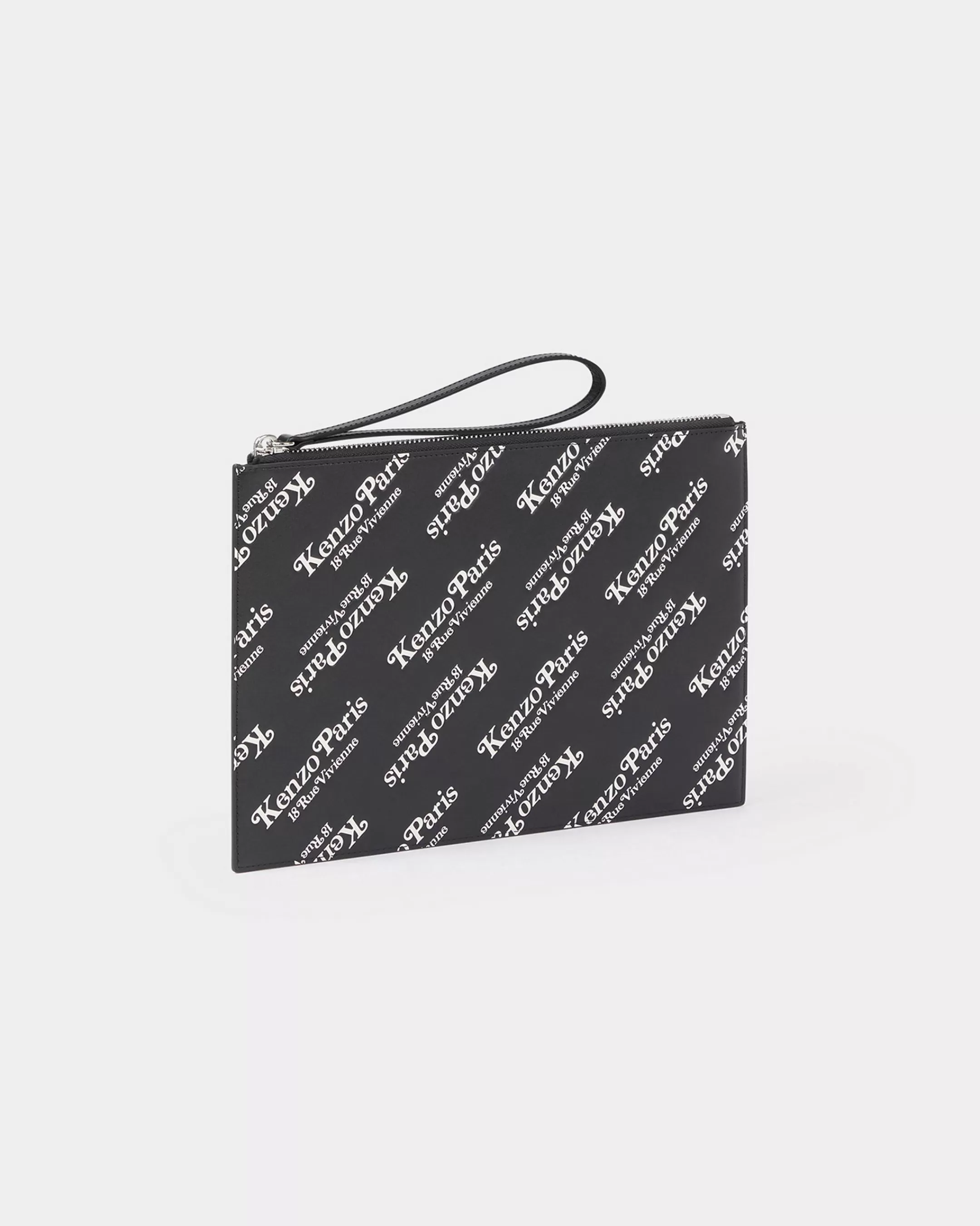 Small Leathergoods | Small Leathergoods*KENZO Large leather 'GRAM' pouch Black