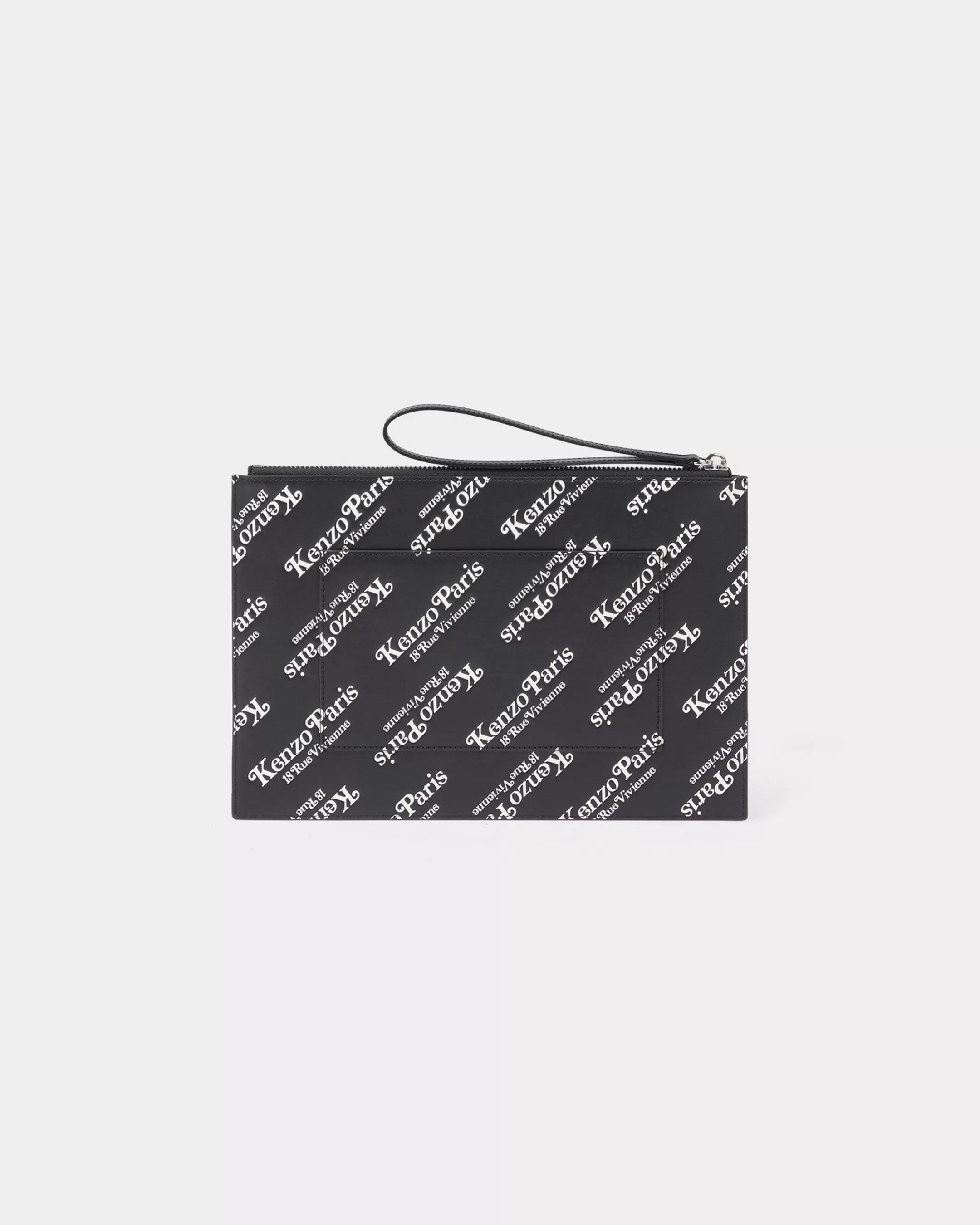 Small Leathergoods | Small Leathergoods*KENZO Large leather 'GRAM' pouch Black