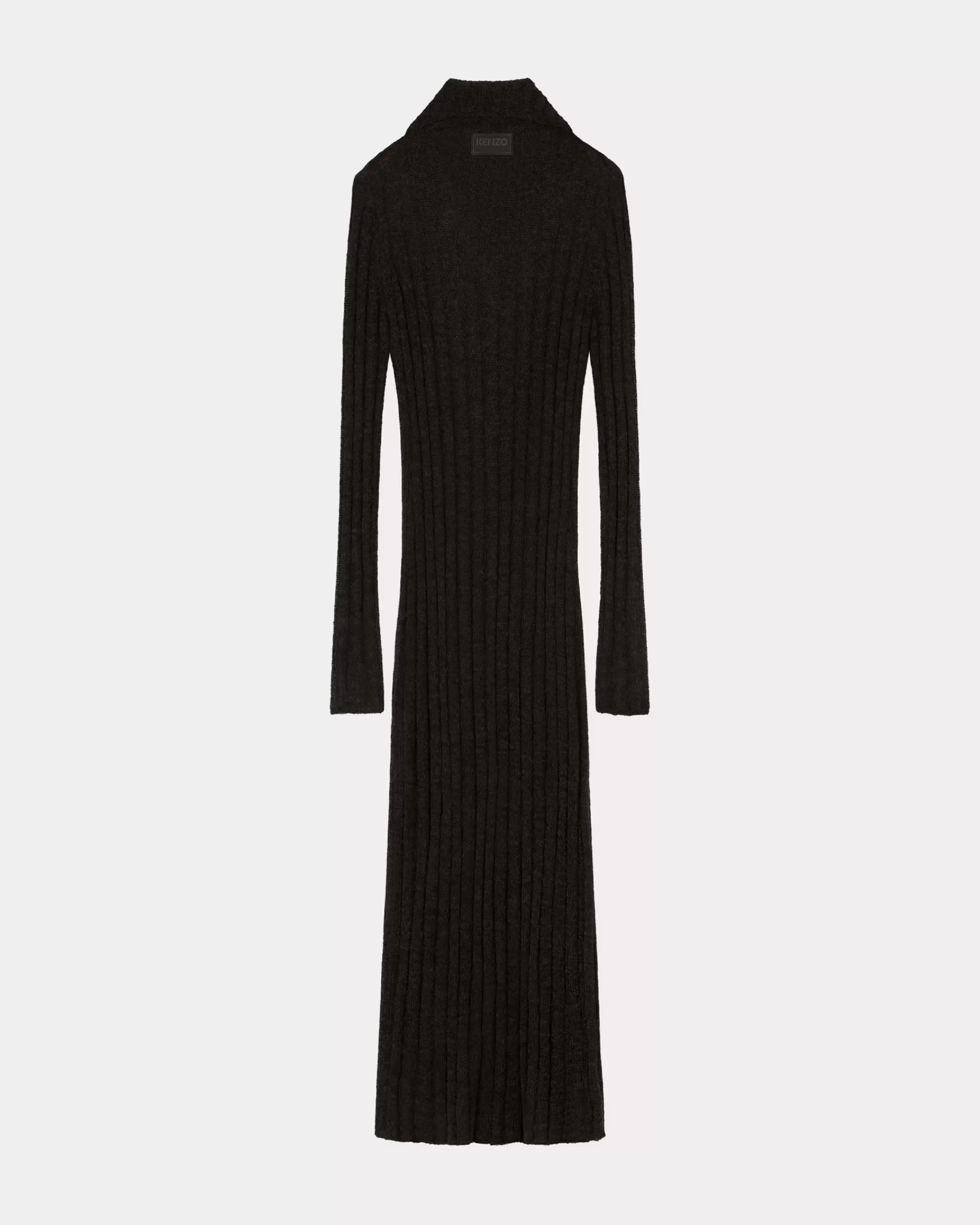 Knitwear*KENZO Long transparent cardigan Black