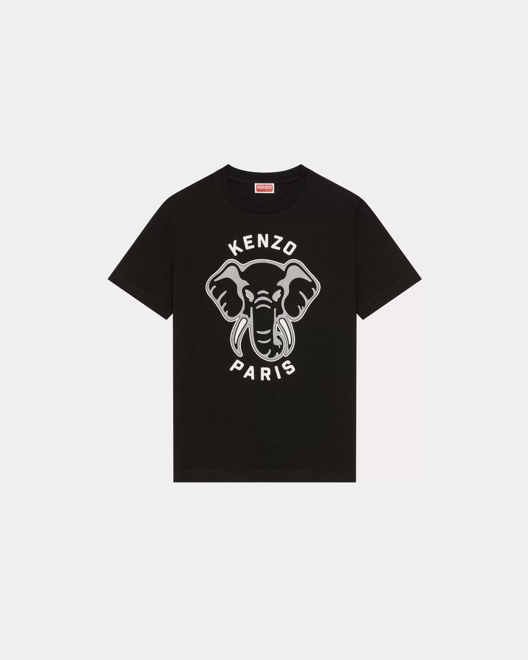 T-shirts and Polos*KENZO Loose-fit 'Varsity Jungle' Elephant T-shirt Black