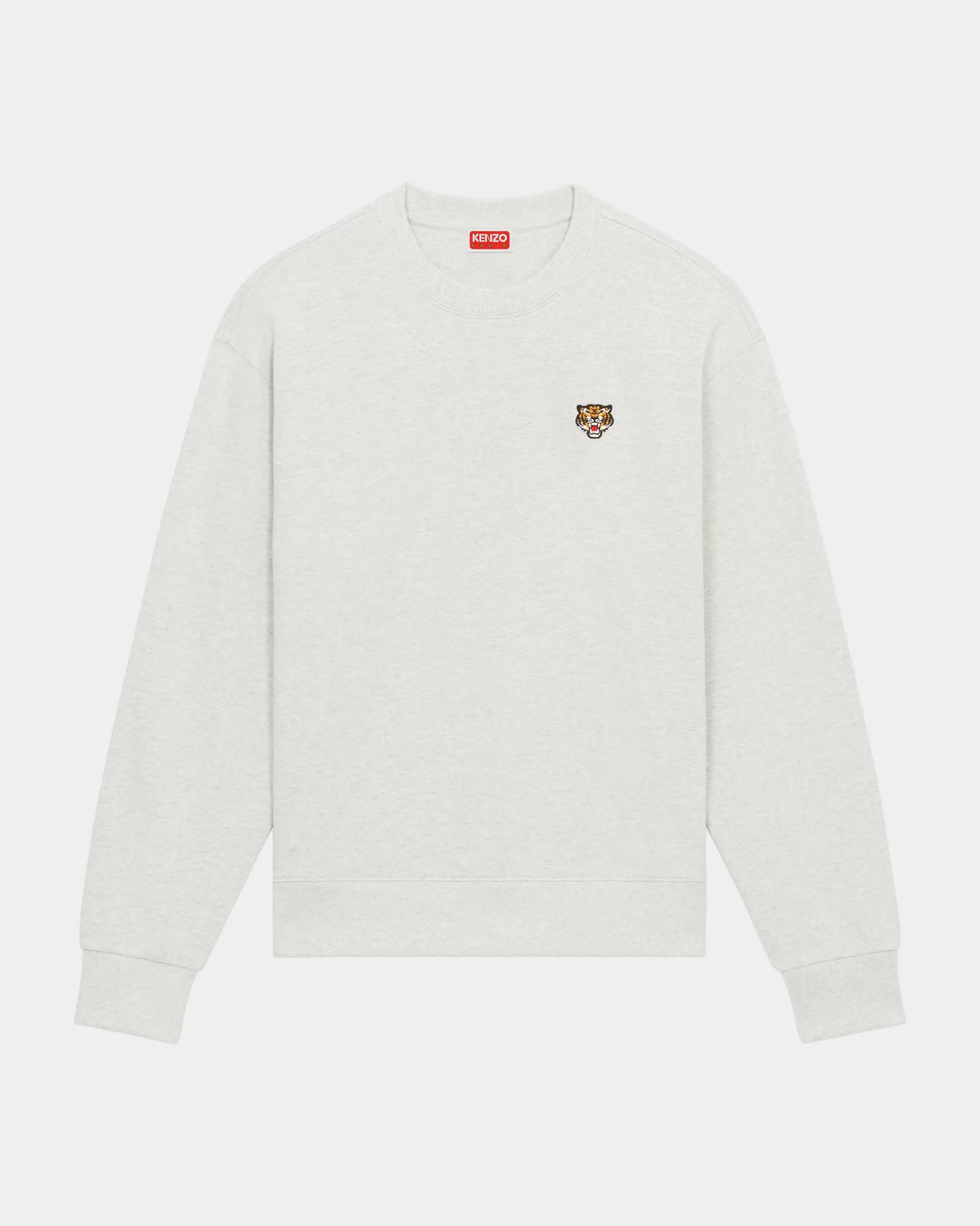 Sweatshirts and Hoodies | Gifts*KENZO 'Lucky Tiger Crest' embroidered classic sweatshirt Pale Grey