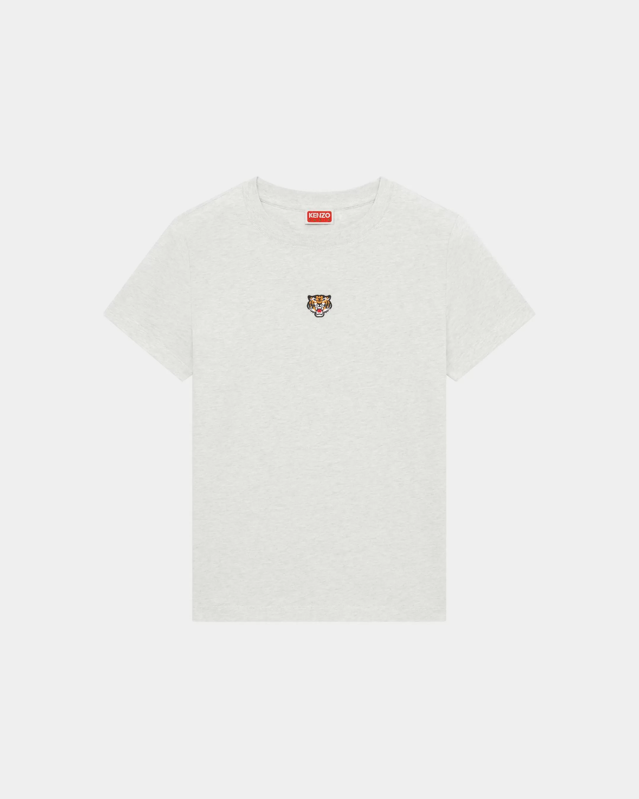 T-shirts and Polos | Lucky Tiger*KENZO 'Lucky Tiger Crest' embroidered classic T-shirt Pale Grey