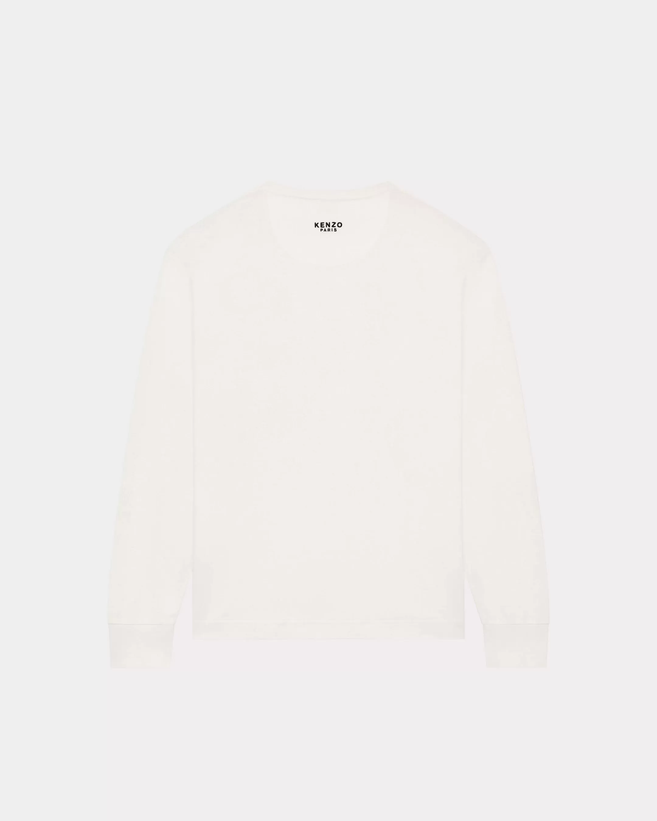 T-shirts and Polos | Lucky Tiger*KENZO 'Lucky Tiger Crest' embroidered long sleeve T-shirt Off White