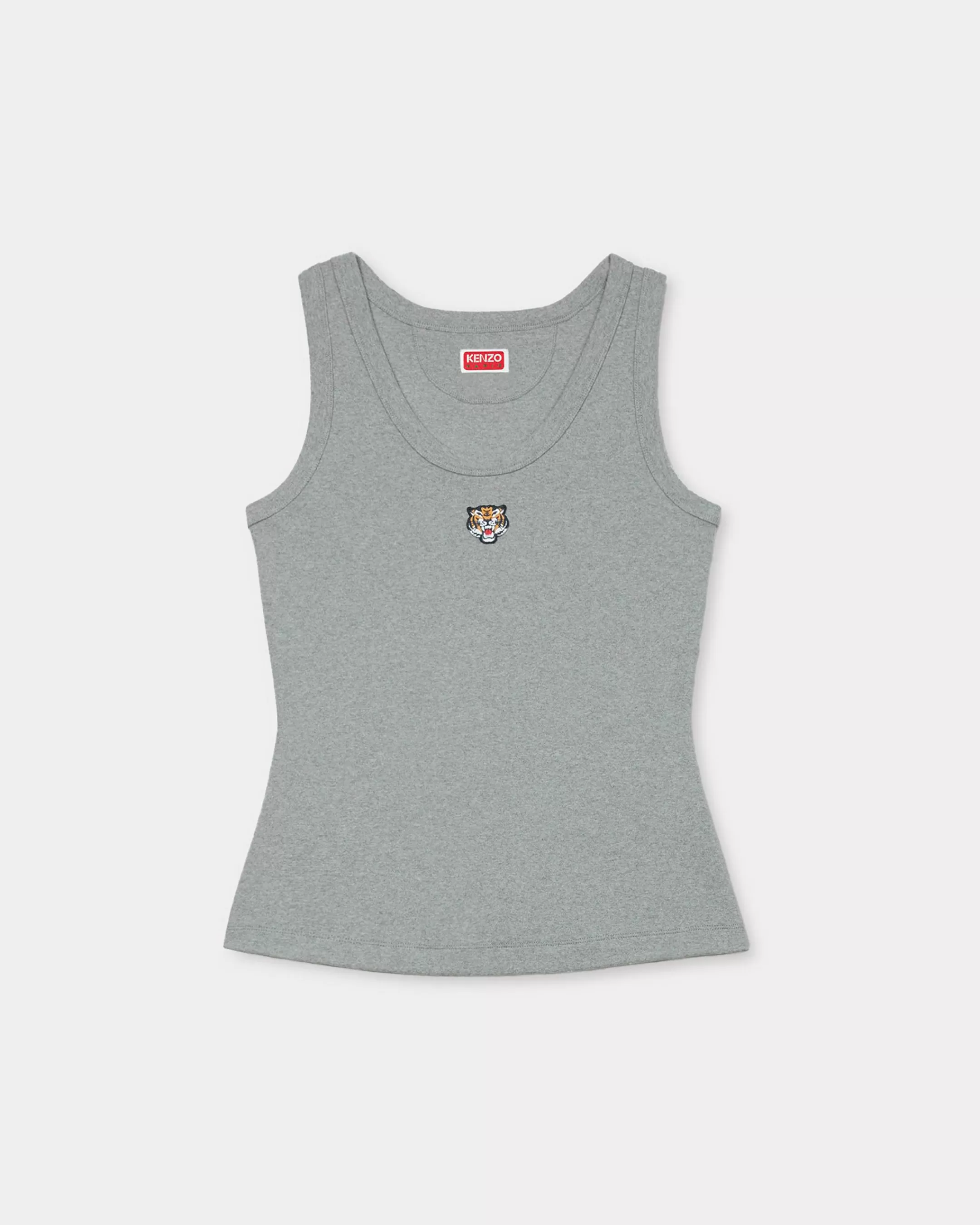 Shirts and Tops | T-shirts and Polos*KENZO 'Lucky Tiger Crest' embroidered tank top Pearl Grey