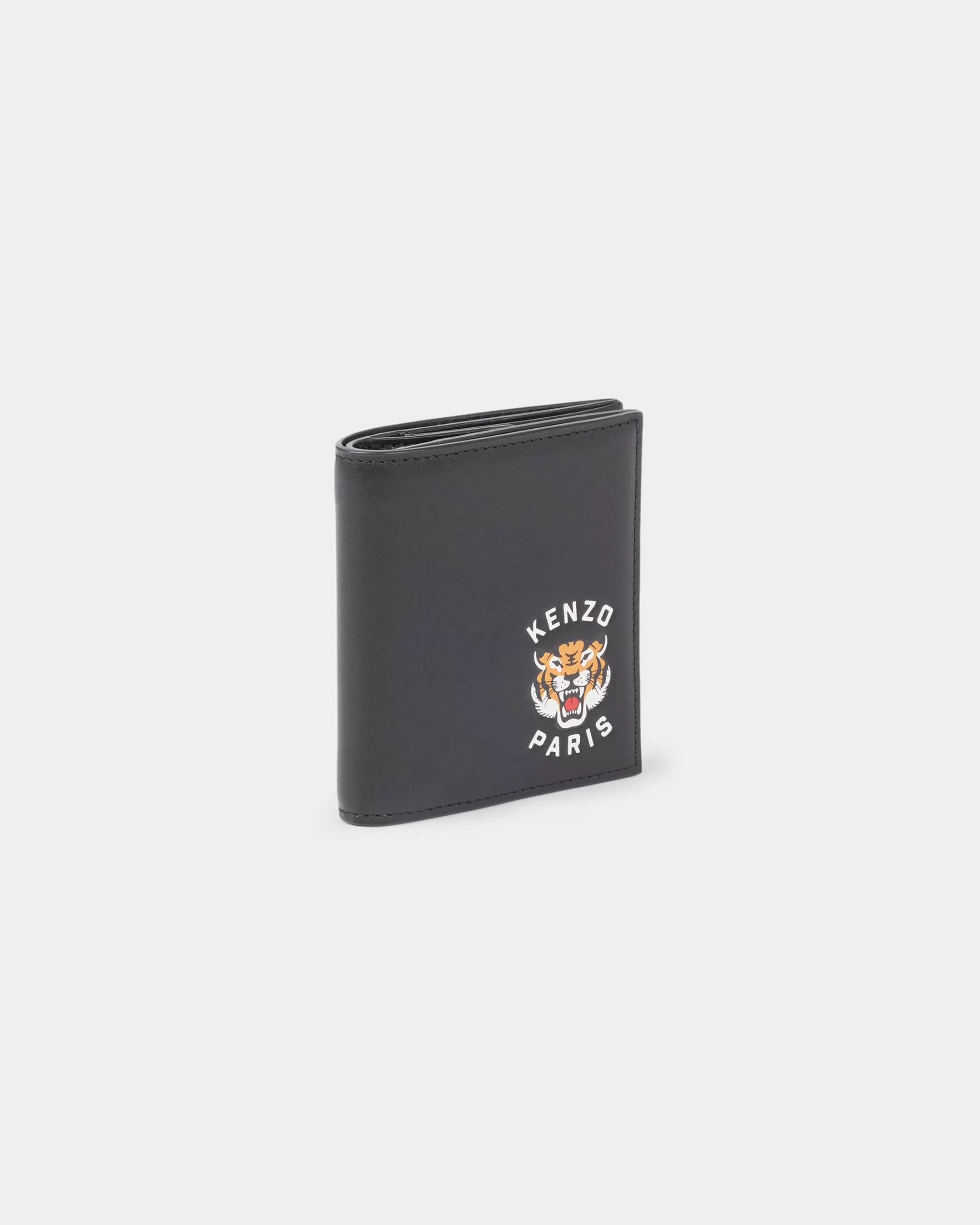 Small Leathergoods | Small Leathergoods*KENZO Mini ' Varsity' soft leather wallet Black