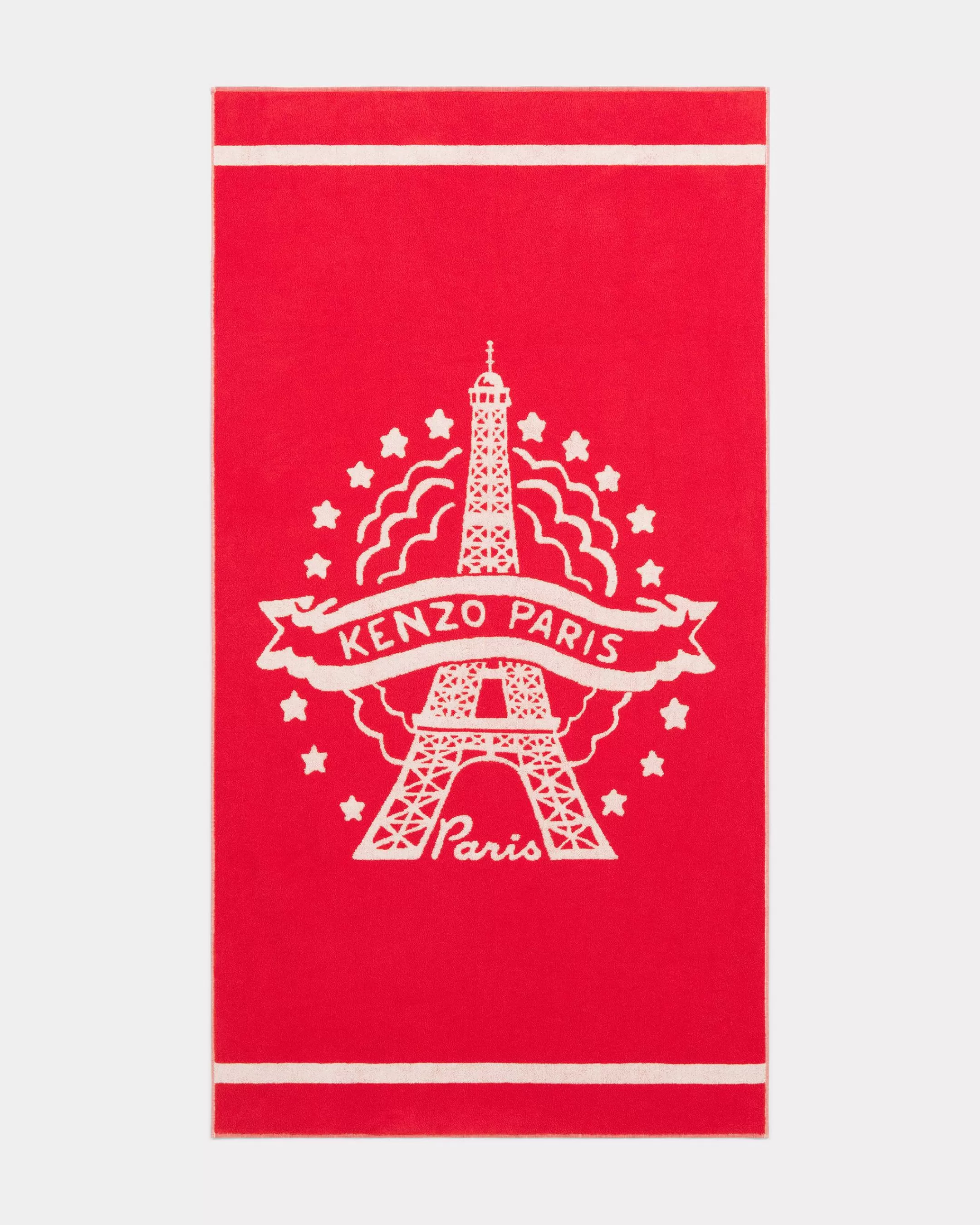 Beachwear | Beachwear*KENZO Organic cotton beach towel Medium Red