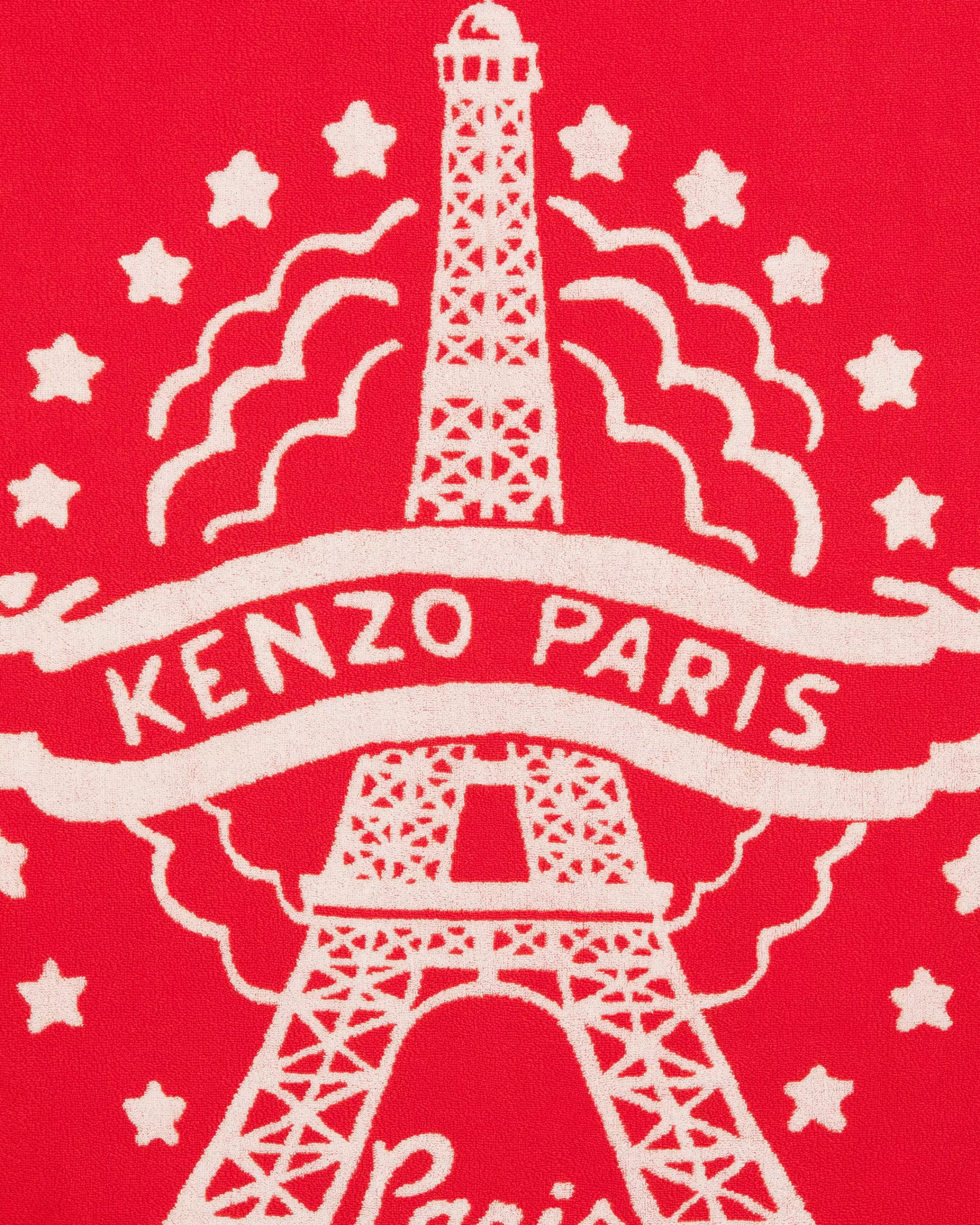 Beachwear | Beachwear*KENZO Organic cotton beach towel Medium Red