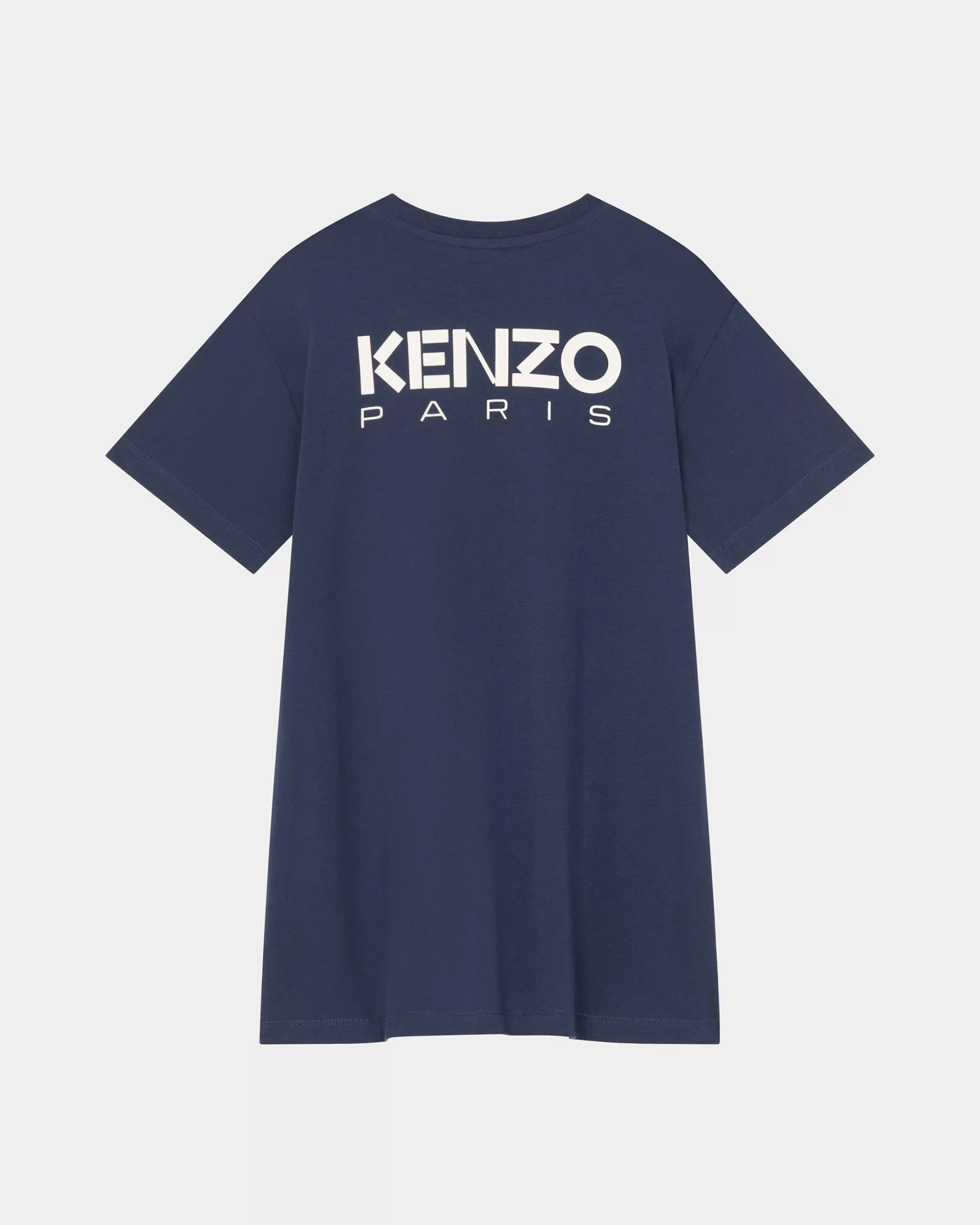 GIRLS (3-12 YEARS)*KENZO 'Sailor' cotton dress with a large motif Navy Blue