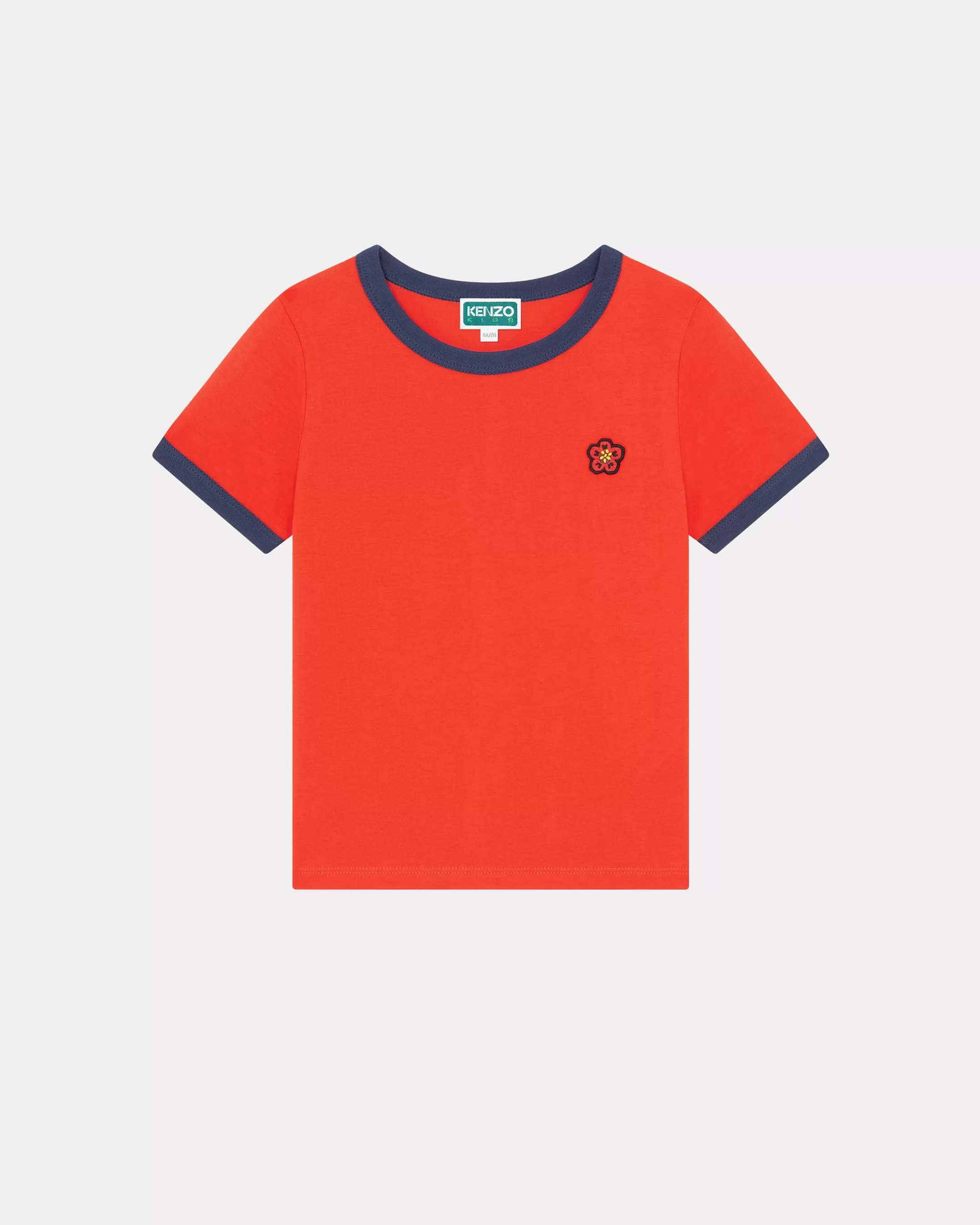 BOYS (3-12 YEARS)*KENZO 'Sailor' embroidered T-shirt Vermillion