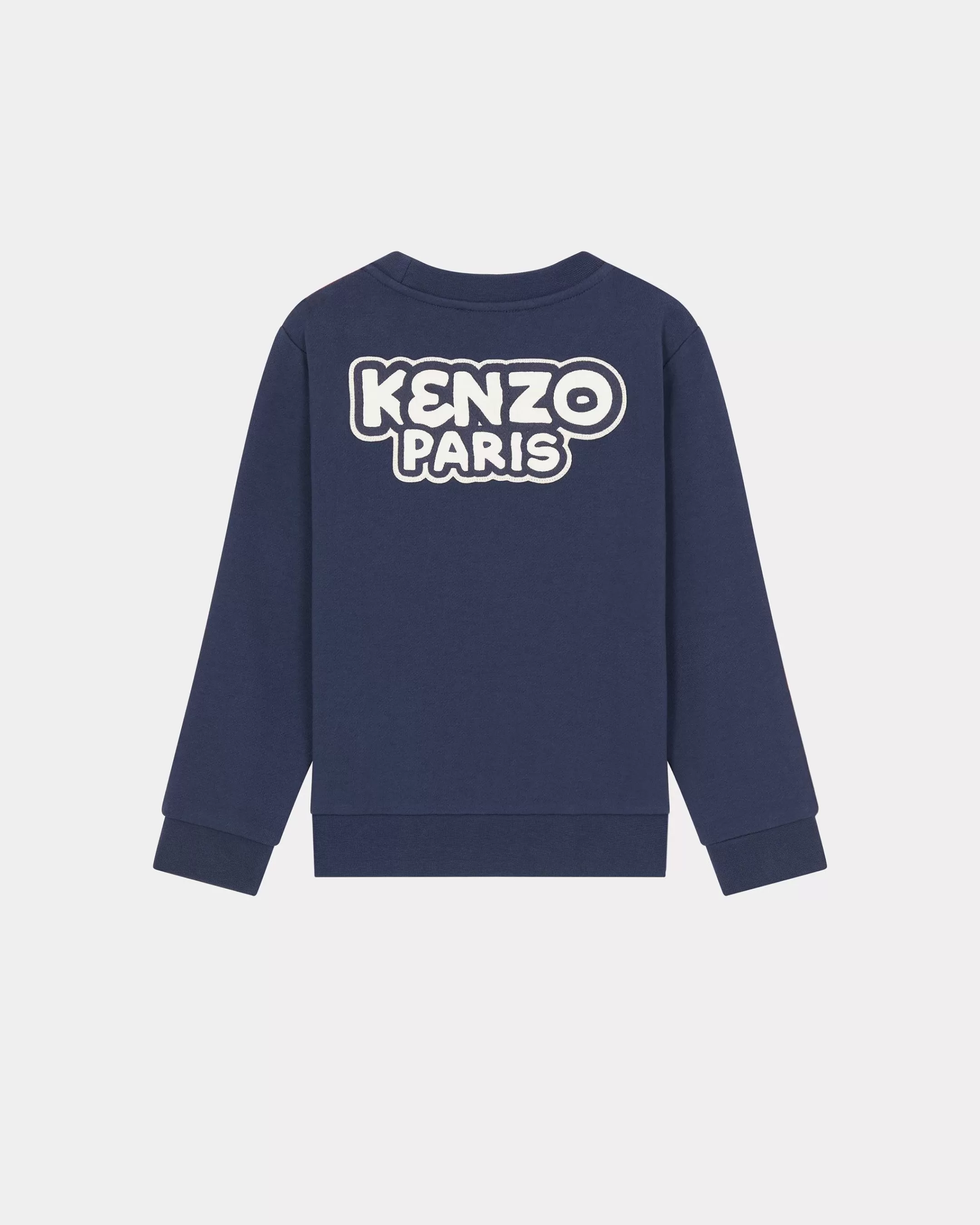 BOYS (3-12 YEARS)*KENZO 'Sailor' embroidered two-tone sweatshirt Vermillion