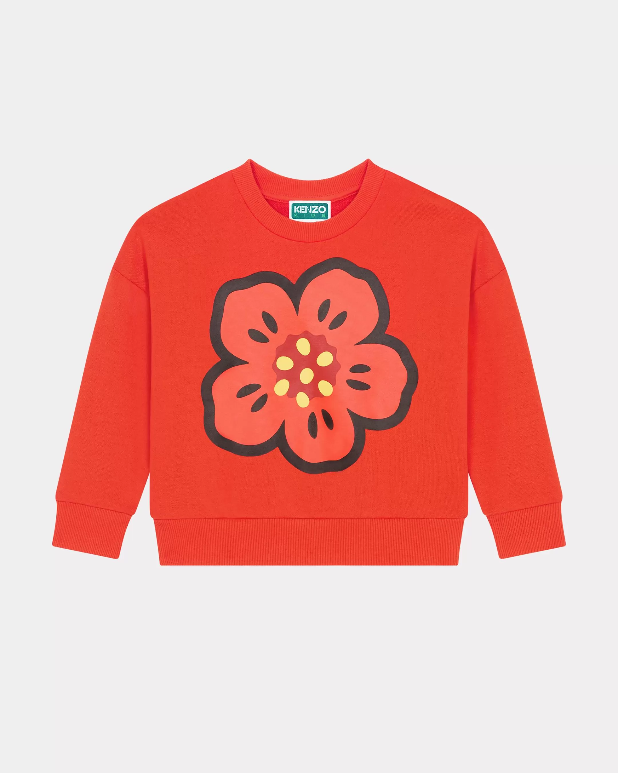 GIRLS (3-12 YEARS)*KENZO 'Sailor' fleece sweatshirt Vermillion