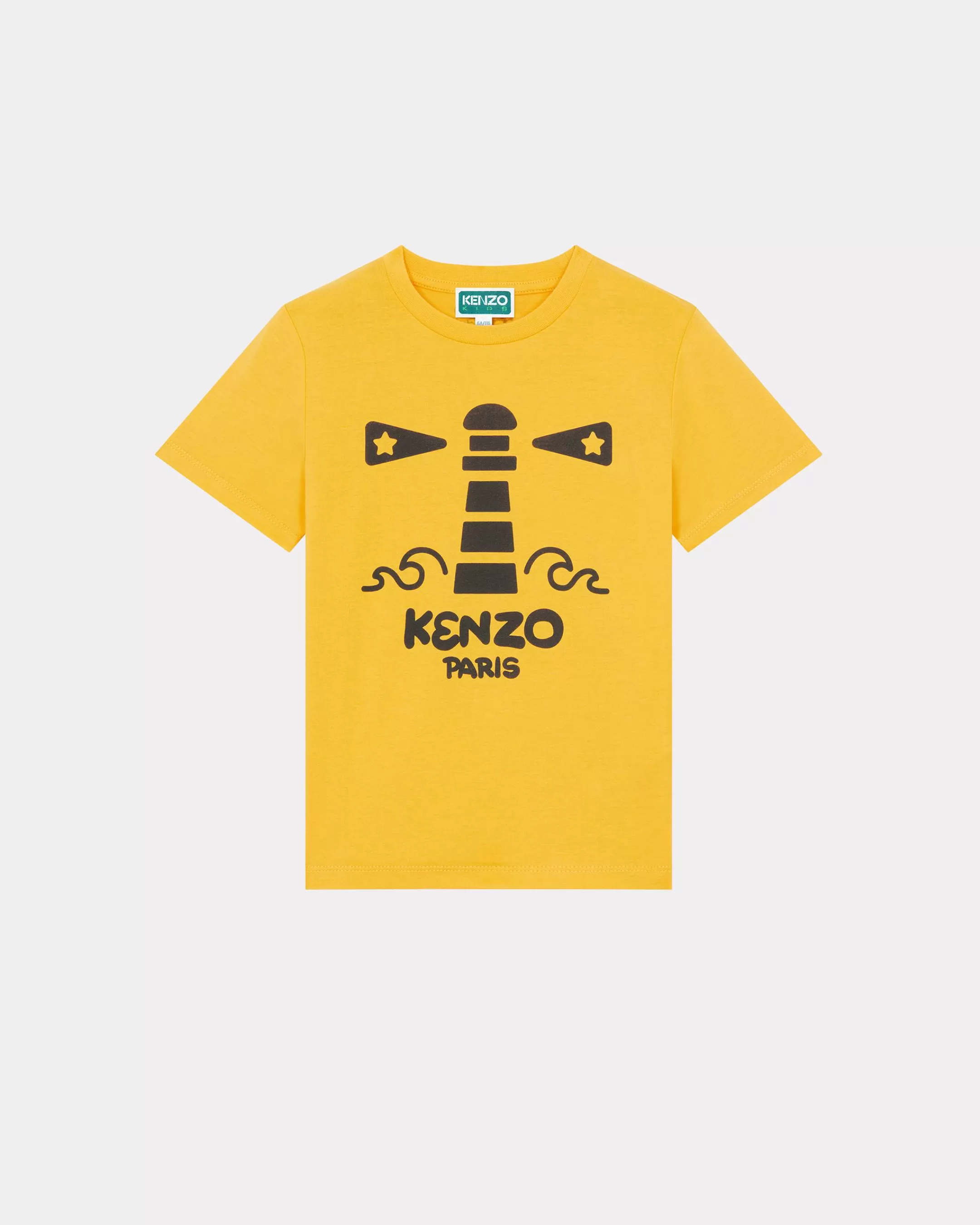 BOYS (3-12 YEARS)*KENZO 'Sailor' patterned cotton T-shirt Golden Yellow