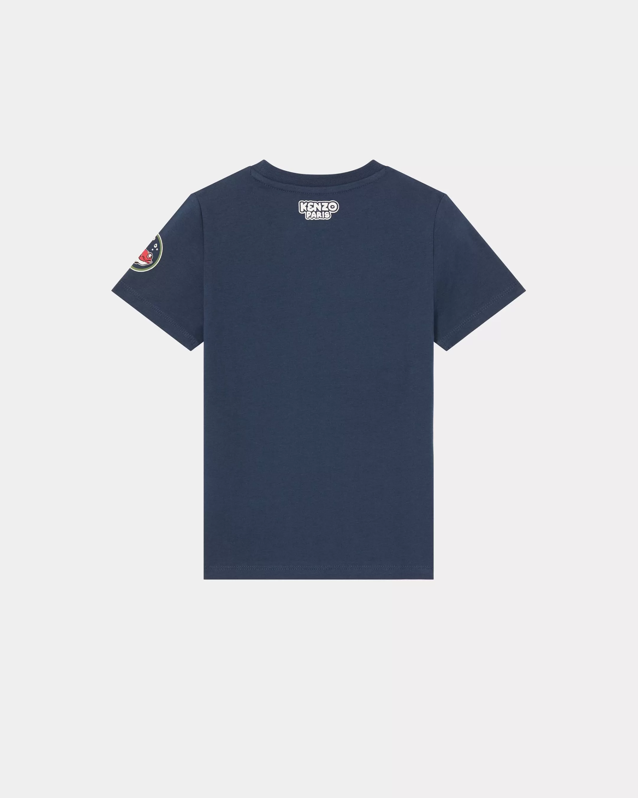 BOYS (3-12 YEARS)*KENZO 'Sailor' patterned cotton T-shirt Navy Blue