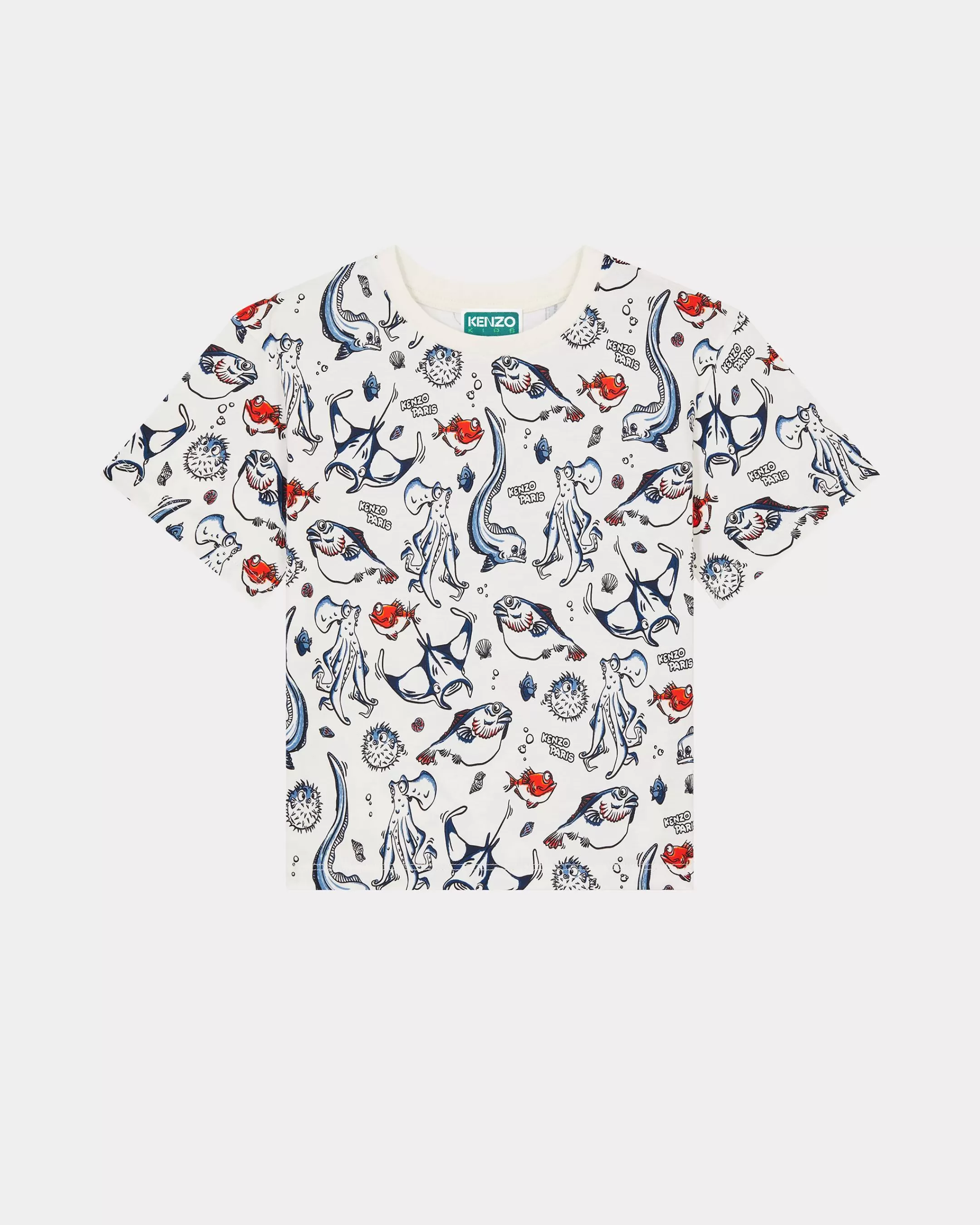 GIRLS (3-12 YEARS)*KENZO 'Sailor' T-shirt with an allover print White