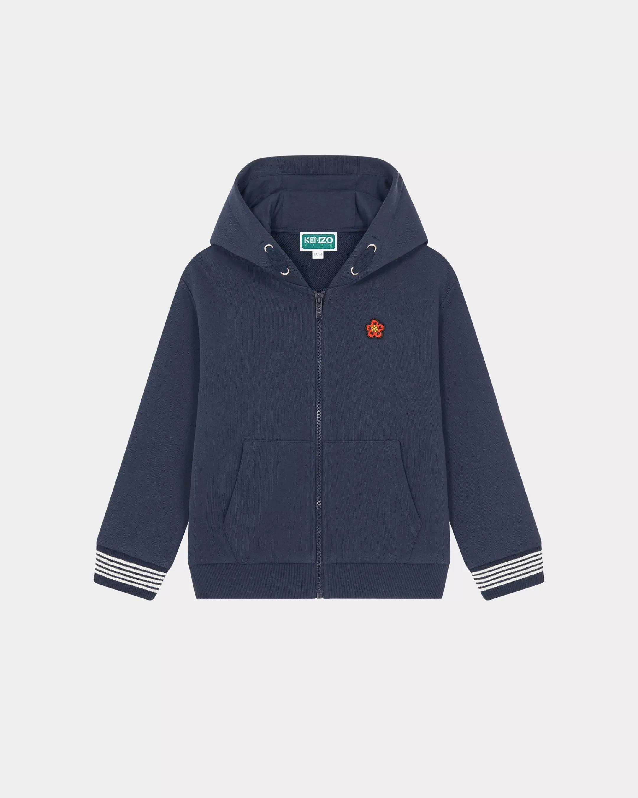 GIRLS (3-12 YEARS)*KENZO 'Sailor' zipped hoodie Navy Blue