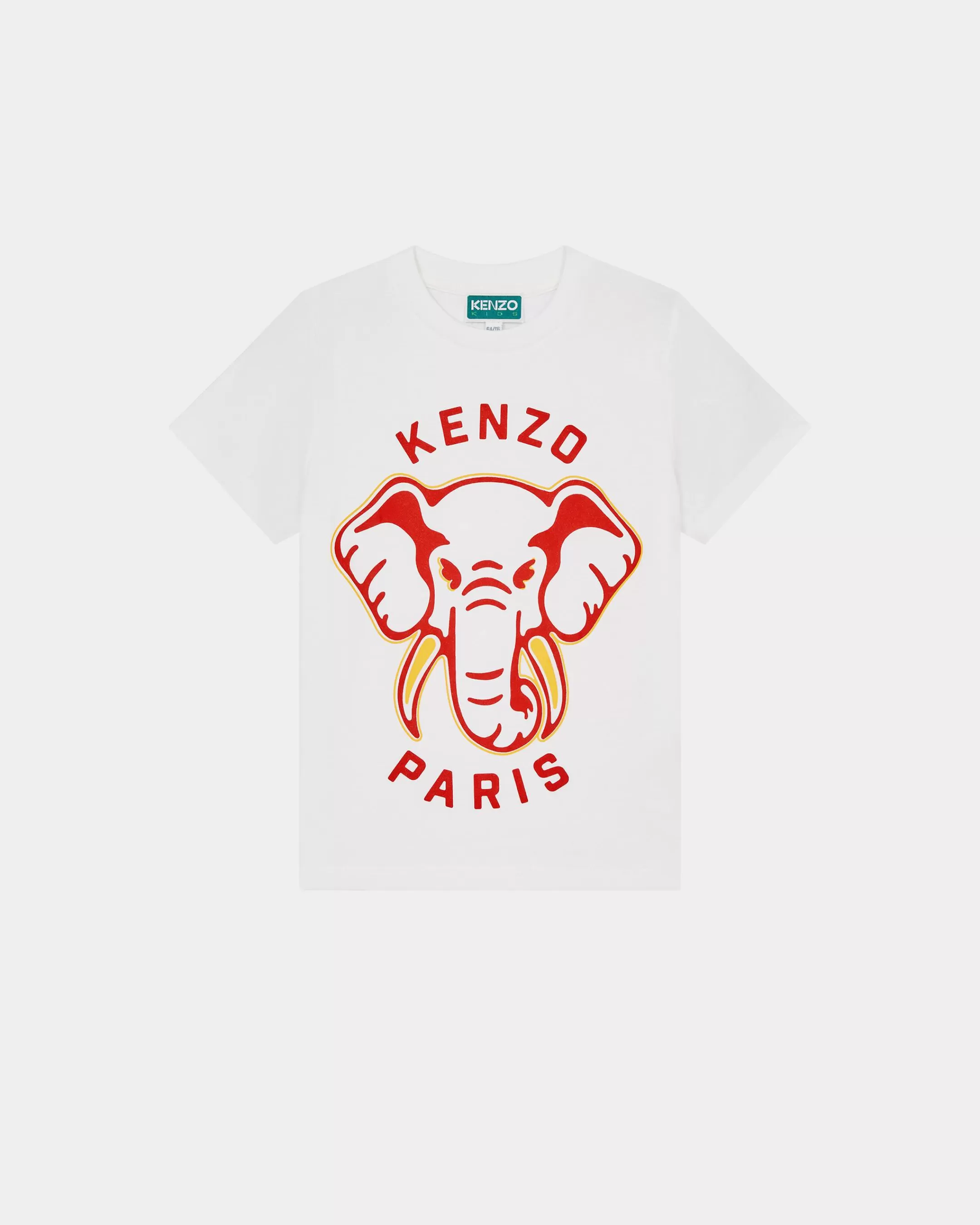 BOYS (3-12 YEARS)*KENZO Short-sleeved cotton T-shirt White