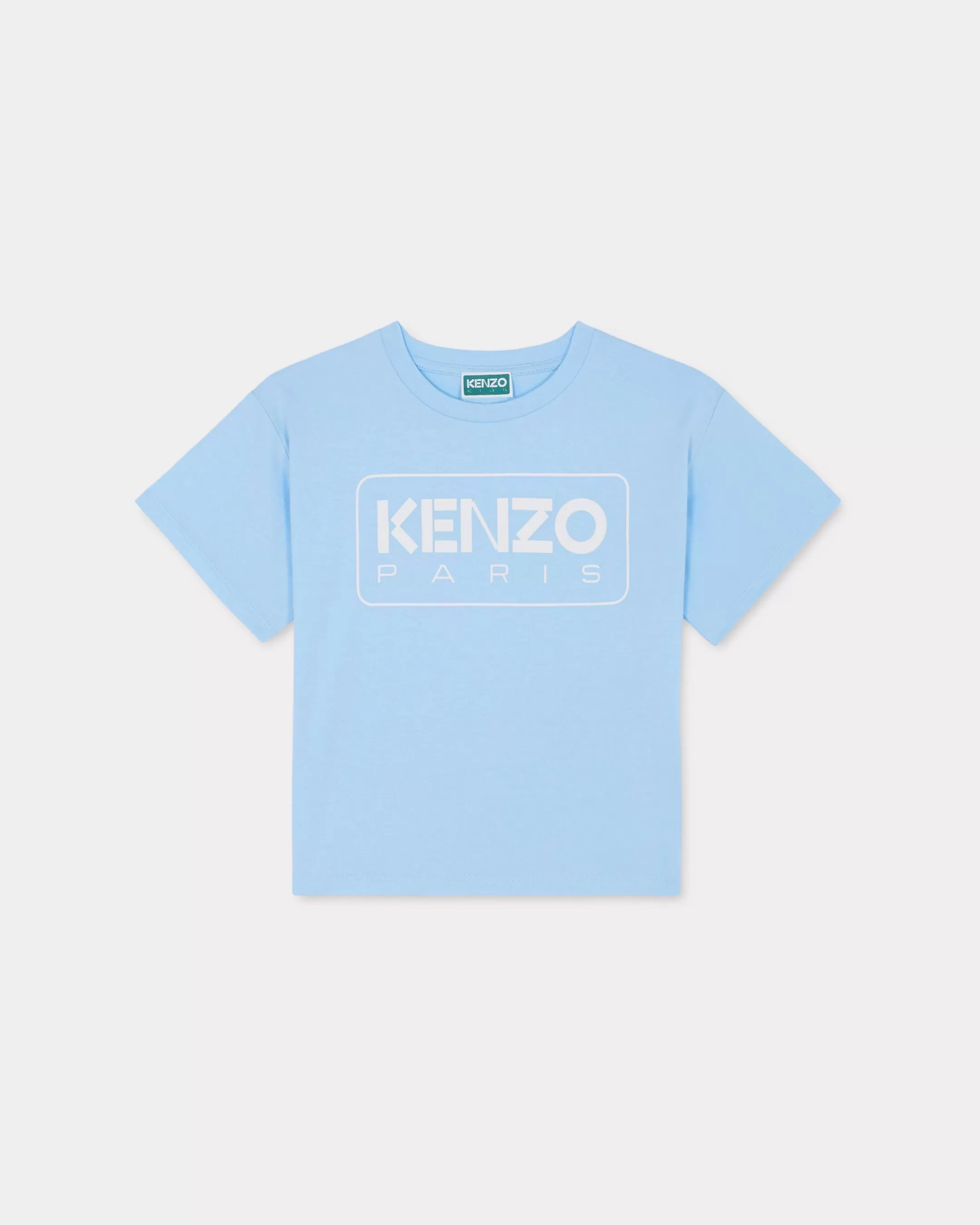 BOYS (3-12 YEARS)*KENZO Short-sleeved cotton T-shirt Sky Blue