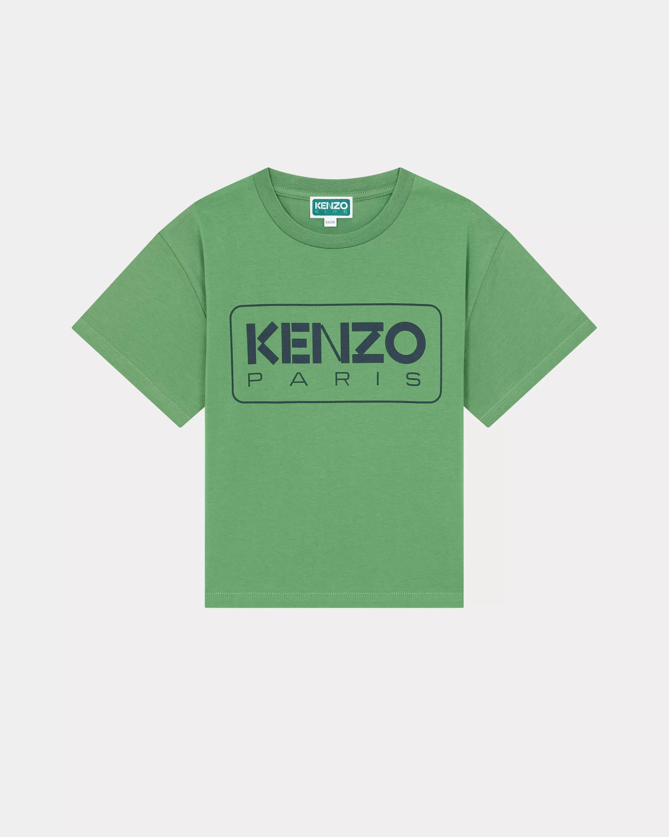 BOYS (3-12 YEARS)*KENZO Short-sleeved cotton T-shirt Bottle Green